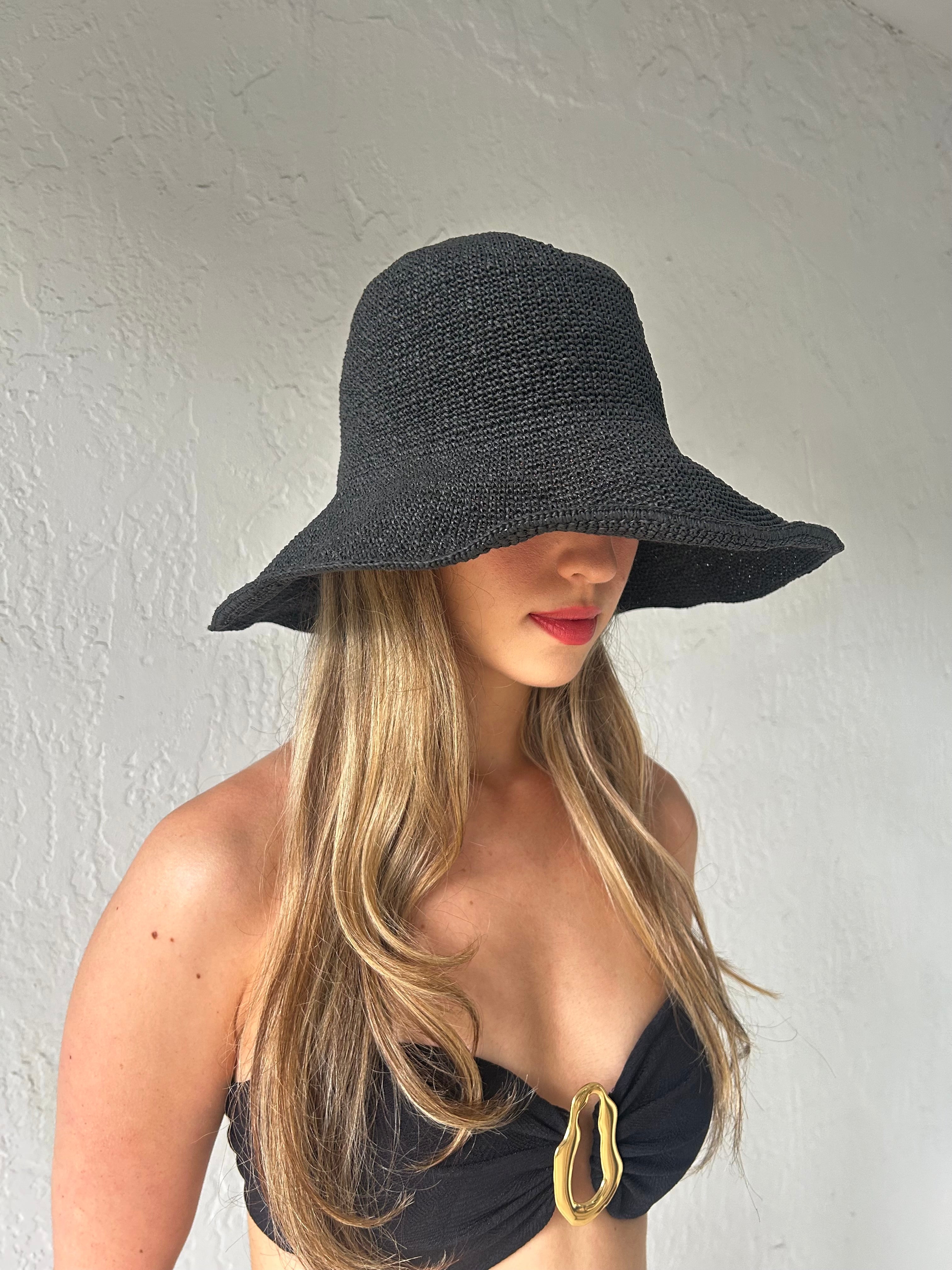 STRAW BUCKET HATS - 3 COLORS