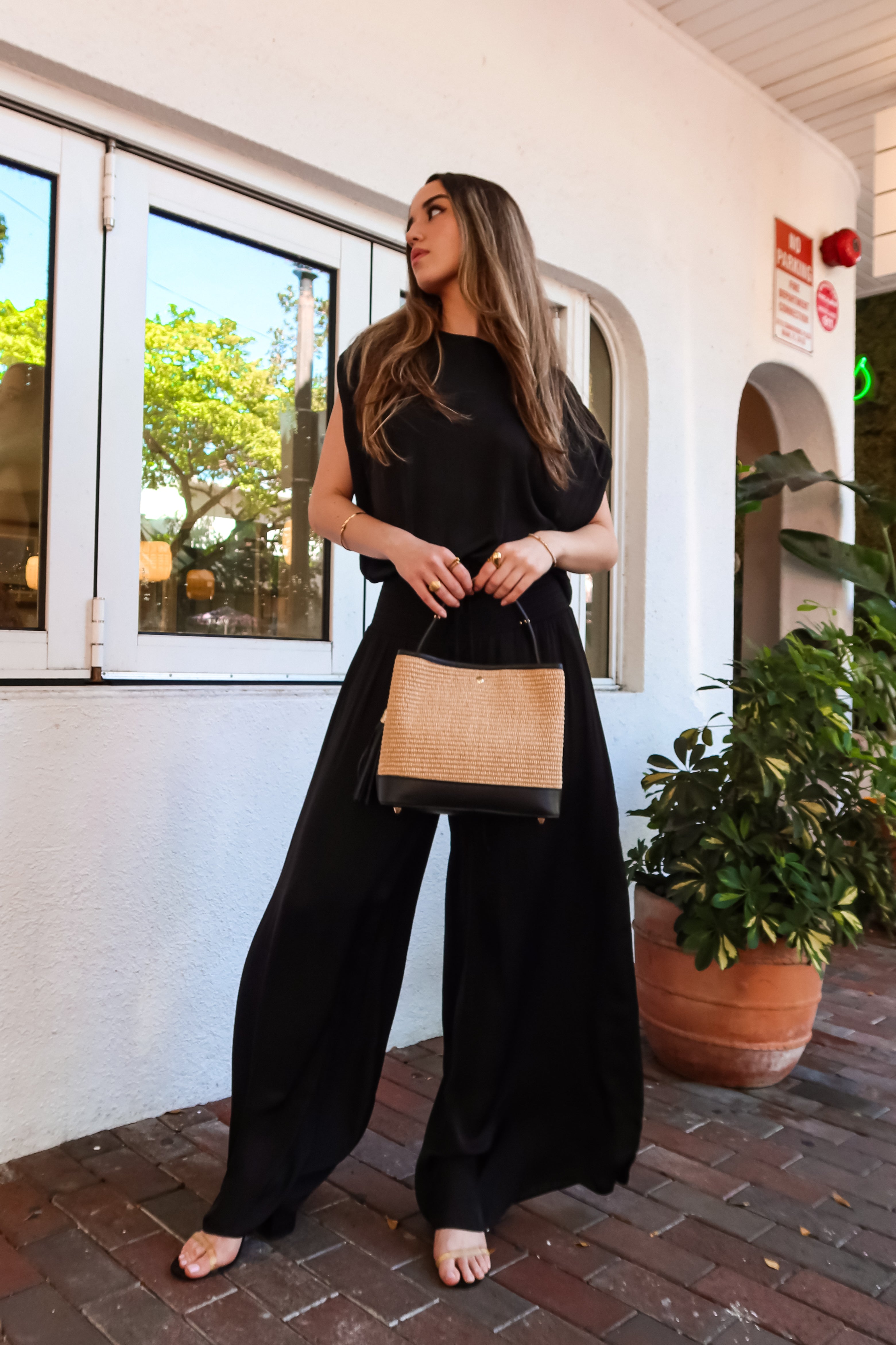 MONDRIAN SATIN PANT BLACK