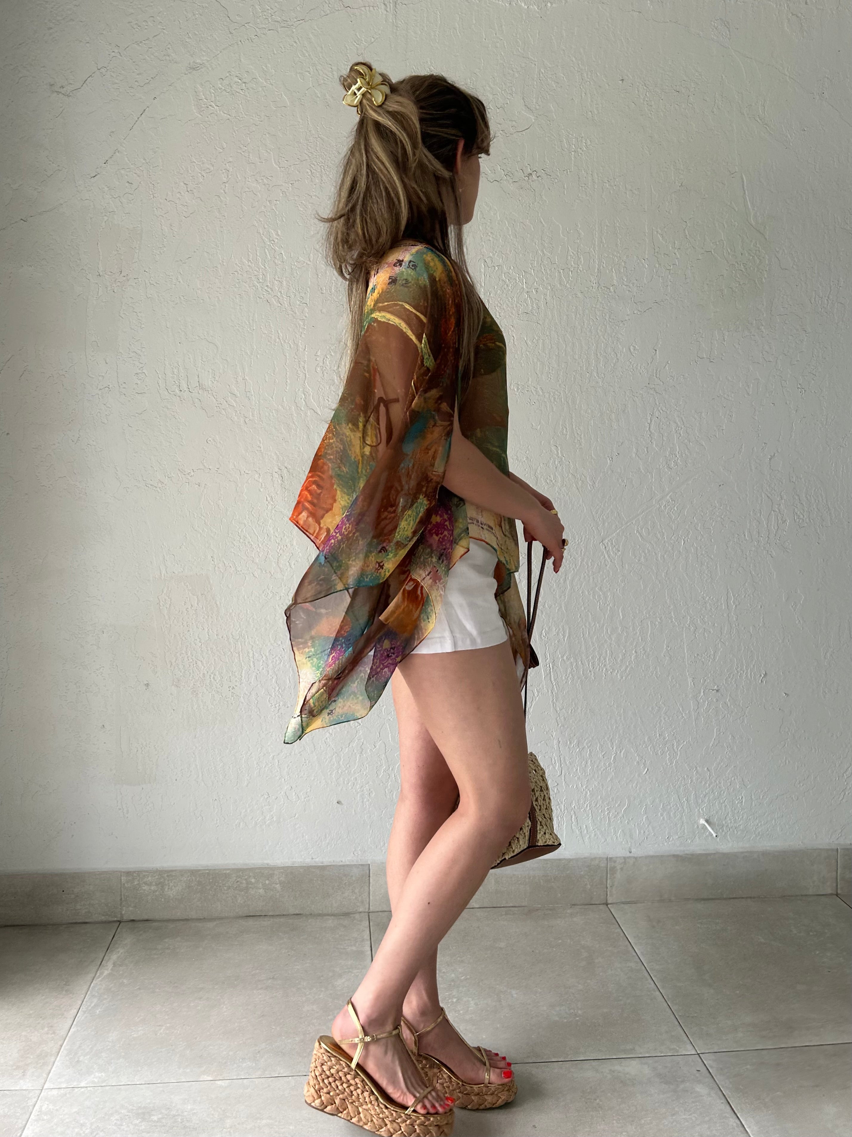 9-WAY CHIFFON PONCHO