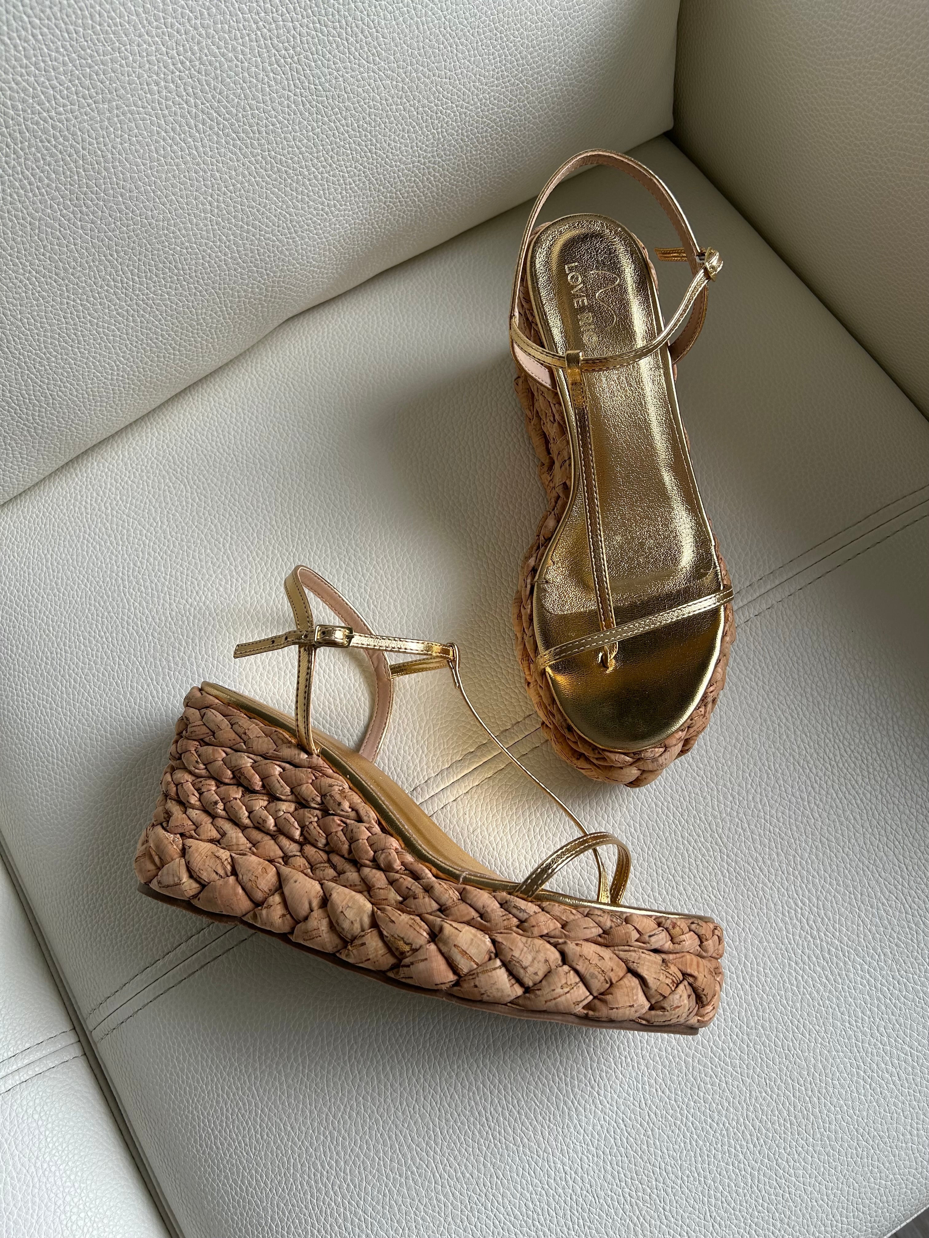 ZOE GOLD WEDGE