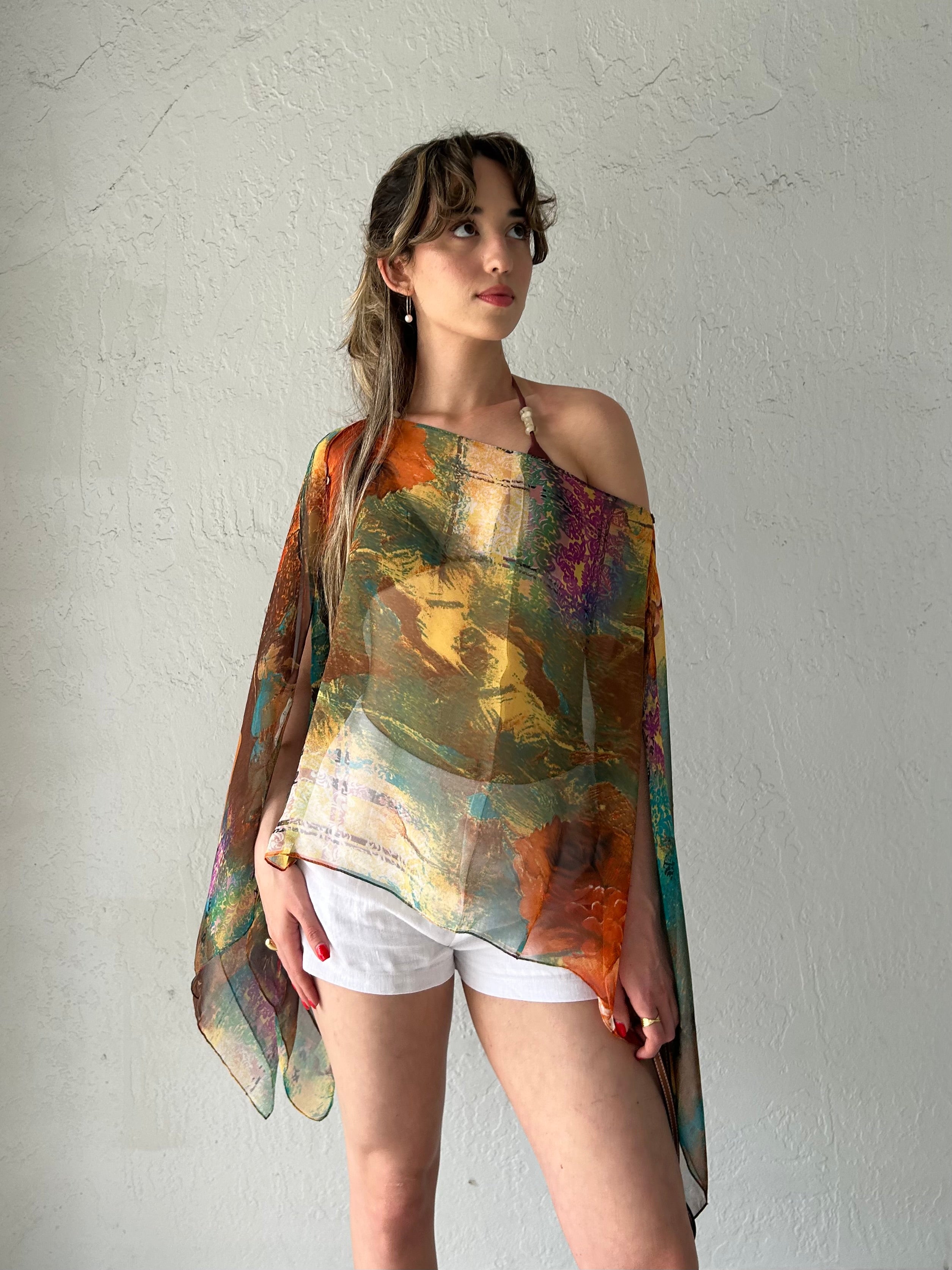 9-WAY CHIFFON PONCHO
