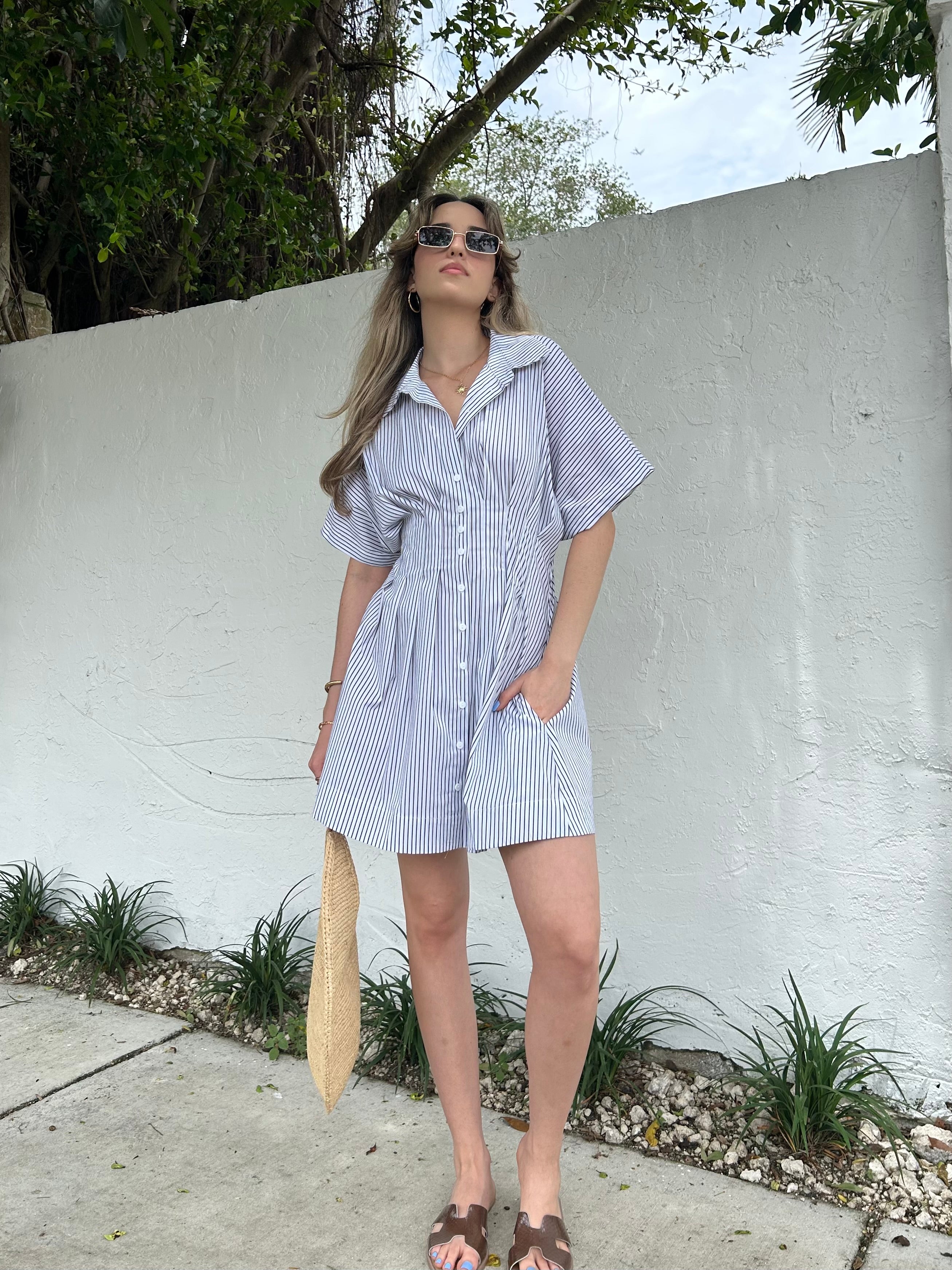 PERFECT BRUNCH BUTTON DOWN DRESS