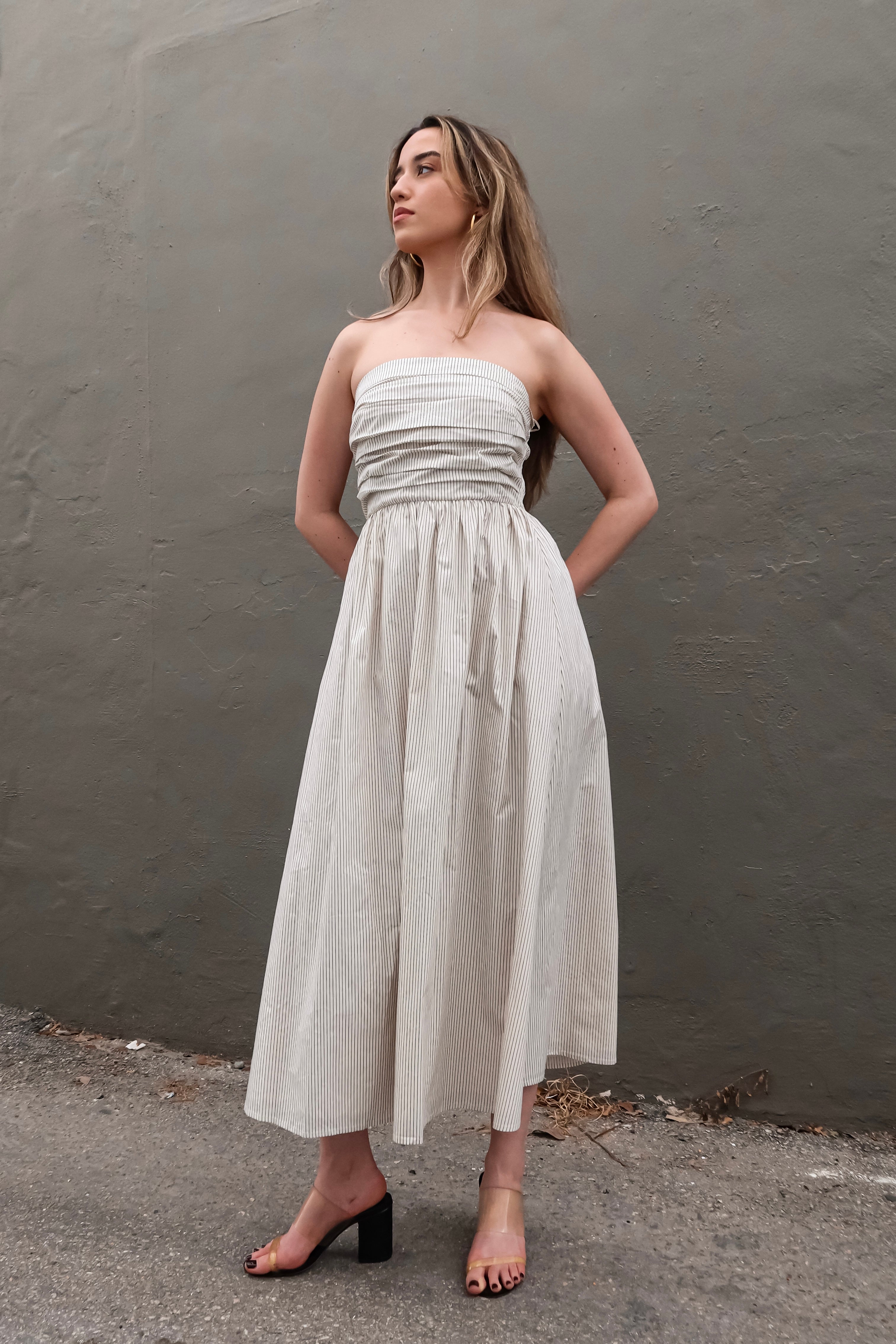 HAMPTON STRIPE COTTON DRESS