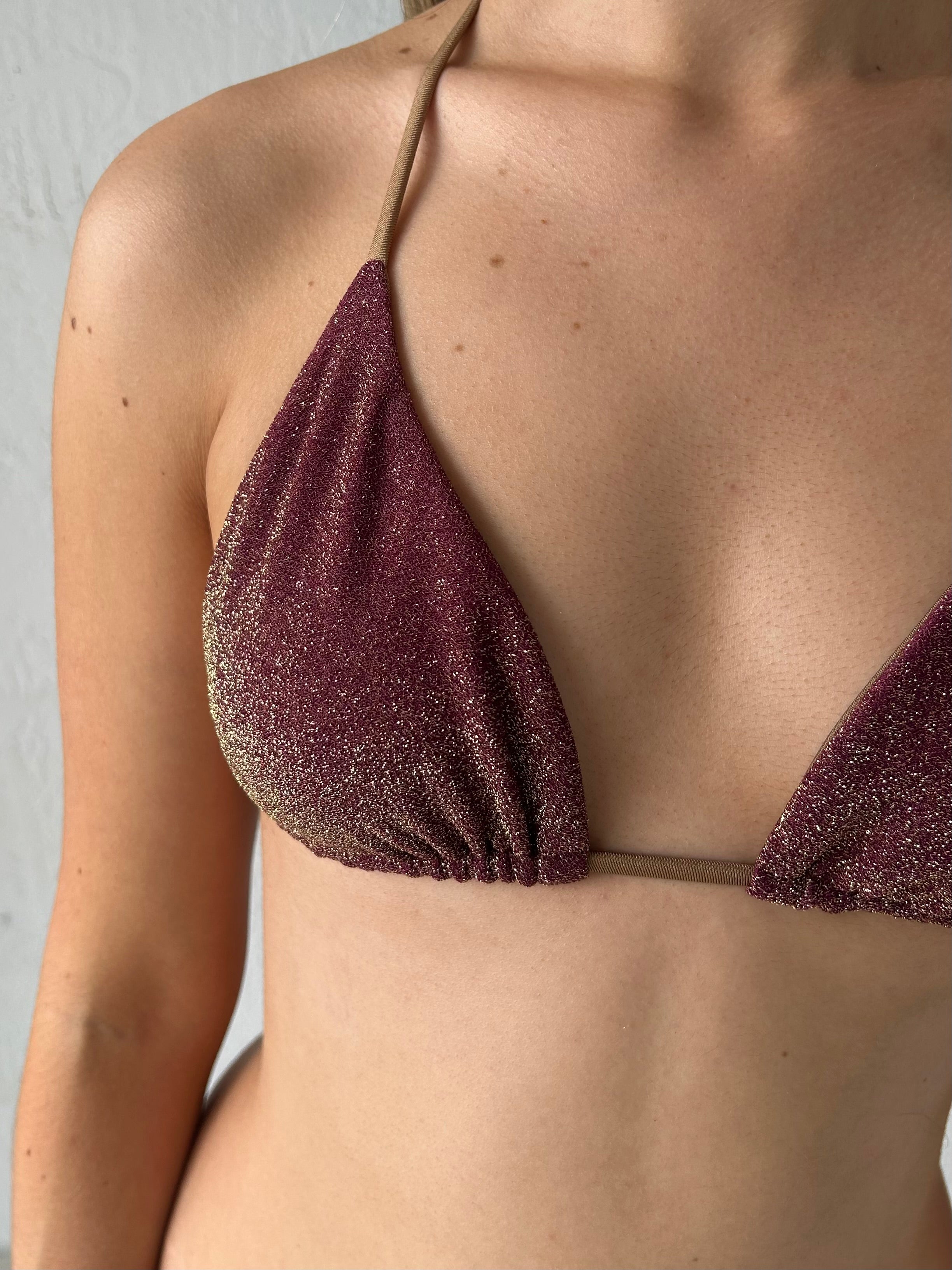 AZUSA TOP/CERRITOS BOTTOM- PLUM LUREX