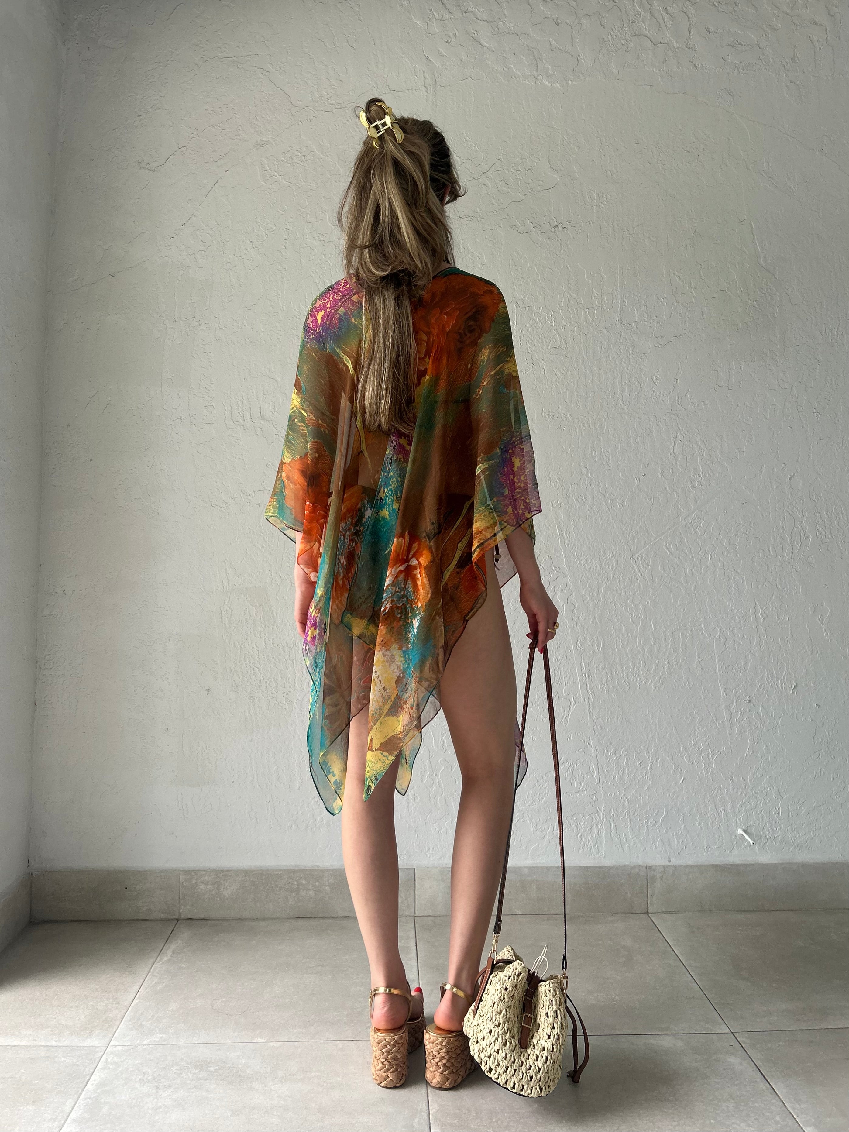 9-WAY CHIFFON PONCHO