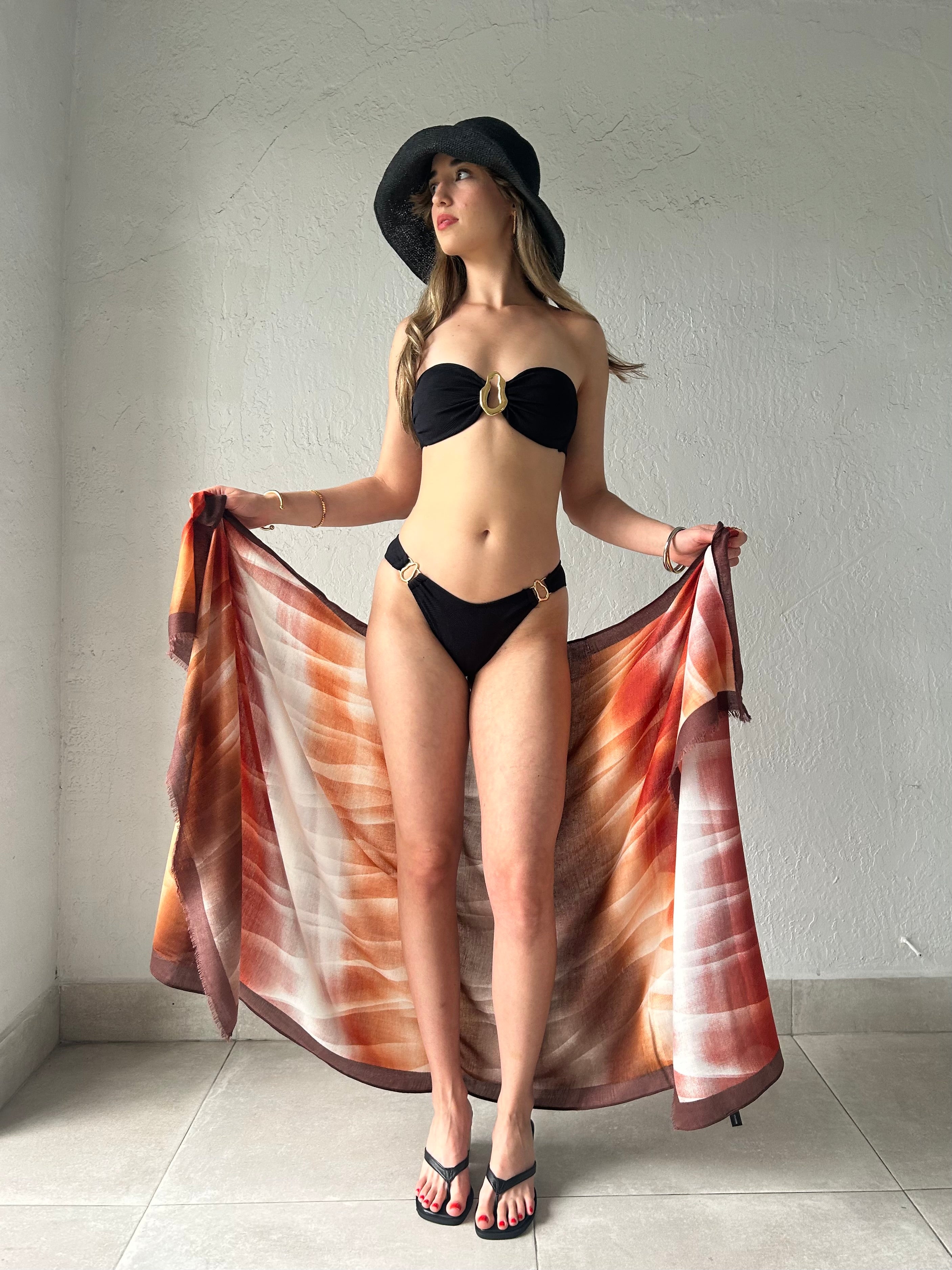 WATERCOLOR SARONG- RED DYE