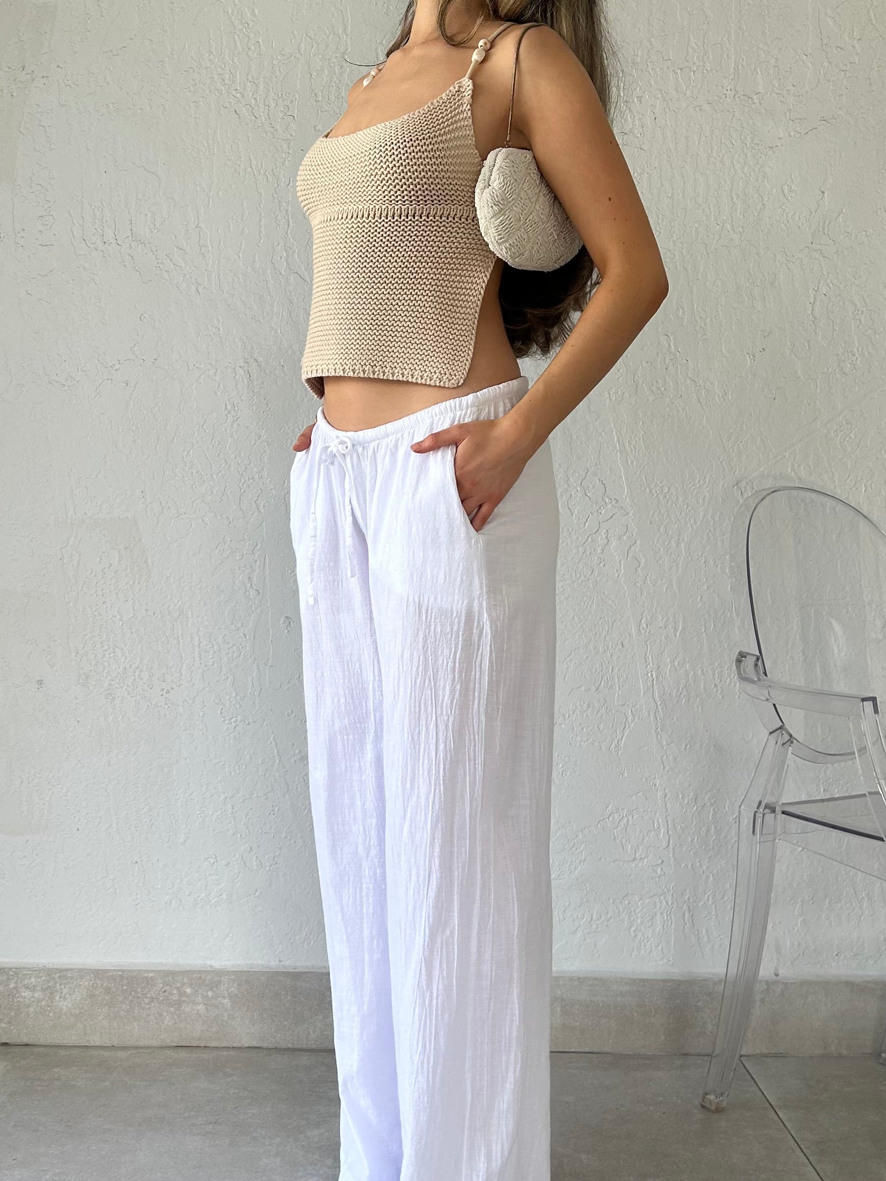 MERMAID KNIT HALTER TOP