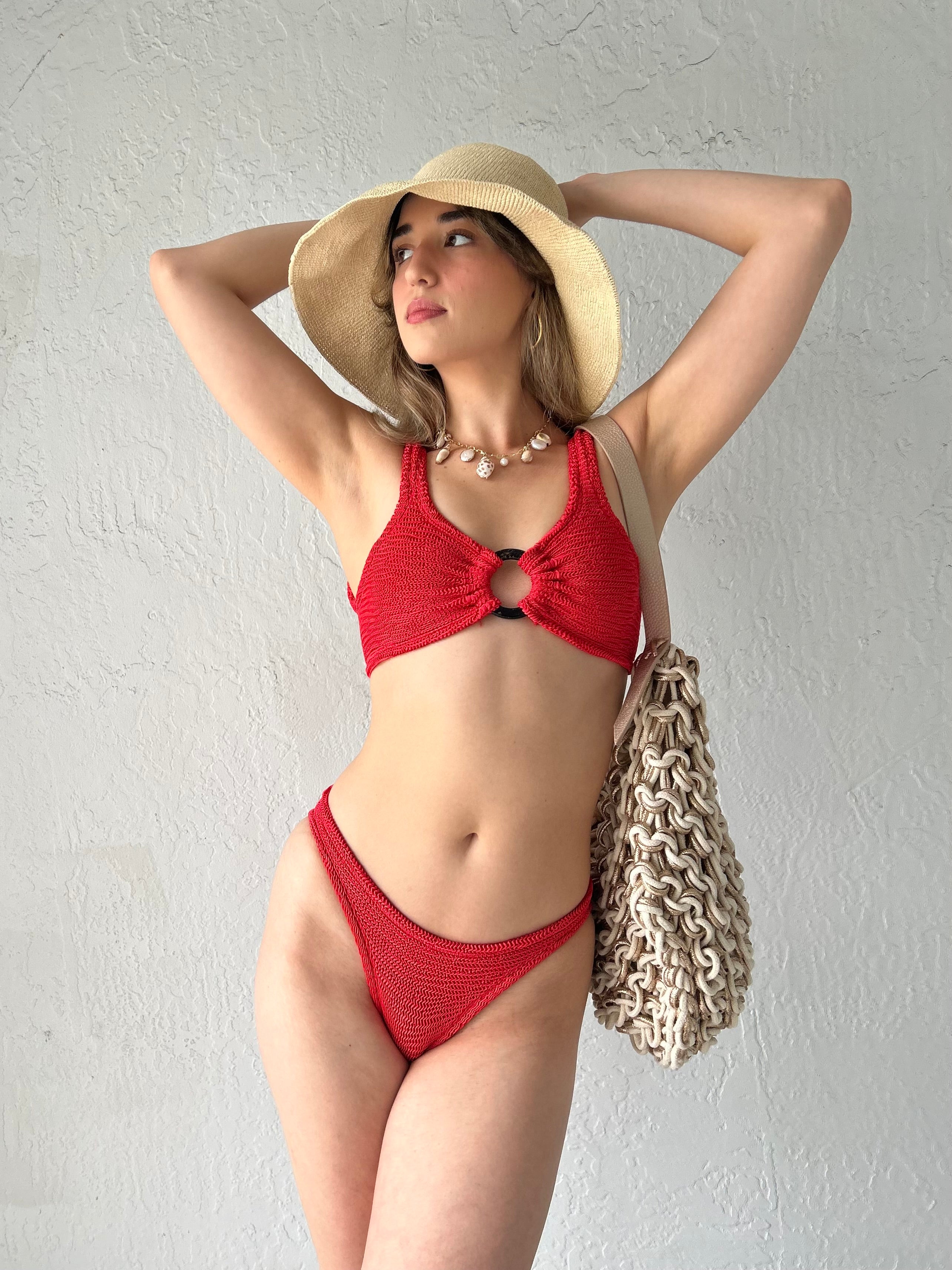PMD ONE SIZE BIKINI SET - MELON RED