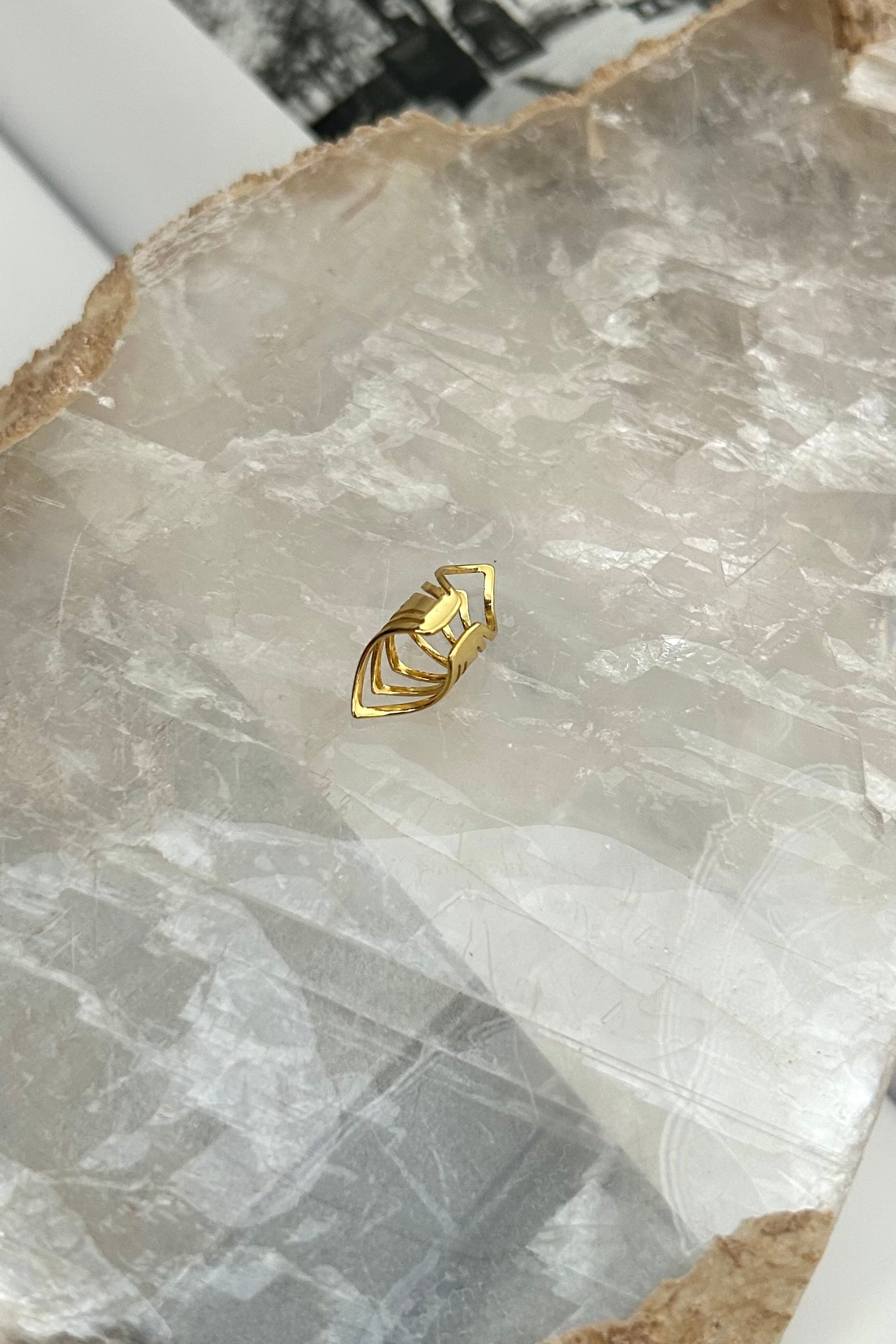 Add a little flare to your jewelry collection with our VIBRATIONS EAR CUFF. Made of gold plated over sterling silver, this ear cuff is not only stylish, but also tarnish resistant and hypoallergenic.