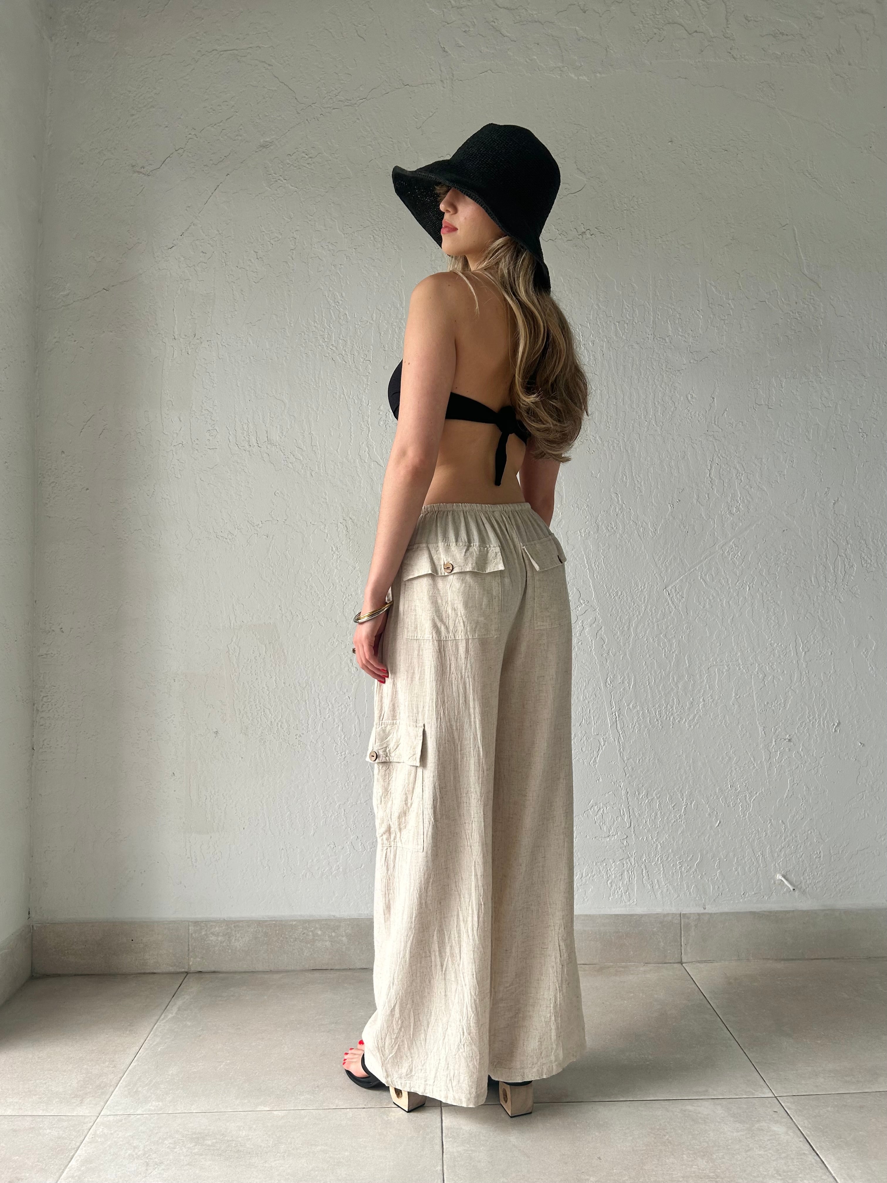 TIL MORNING LINEN CARGO PANT