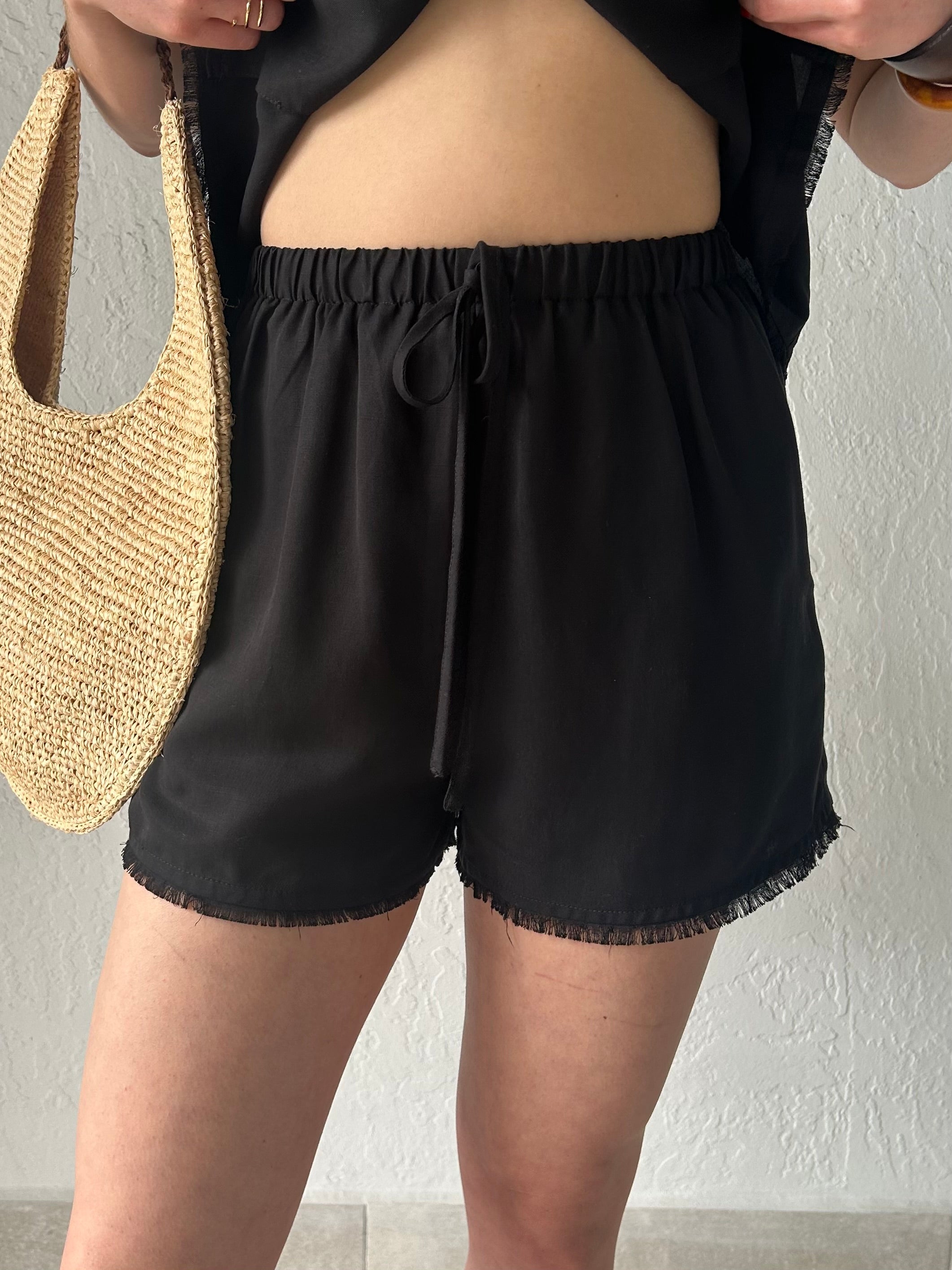 SEE YOU AGAIN TENCEL SHORT SET