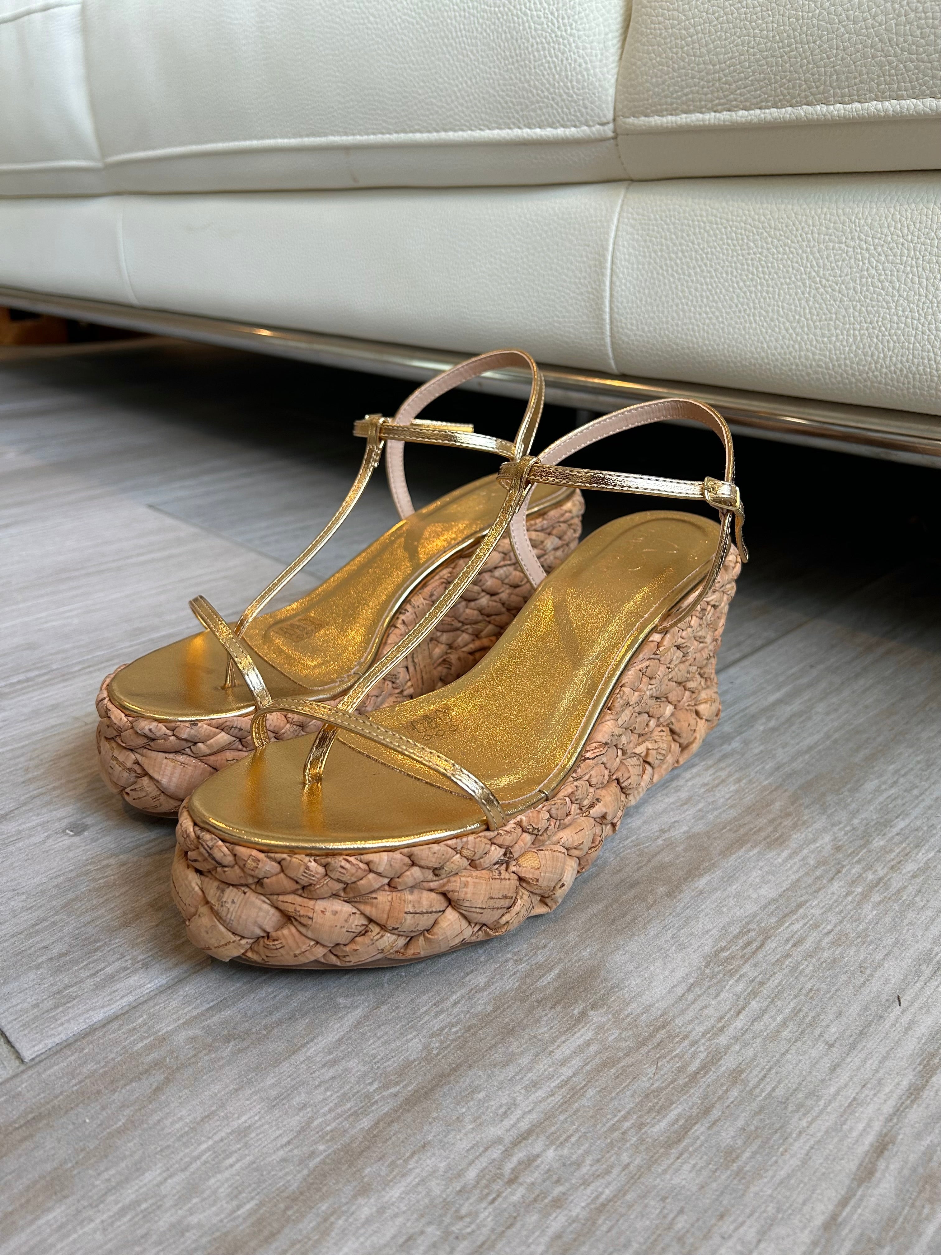 ZOE GOLD WEDGE
