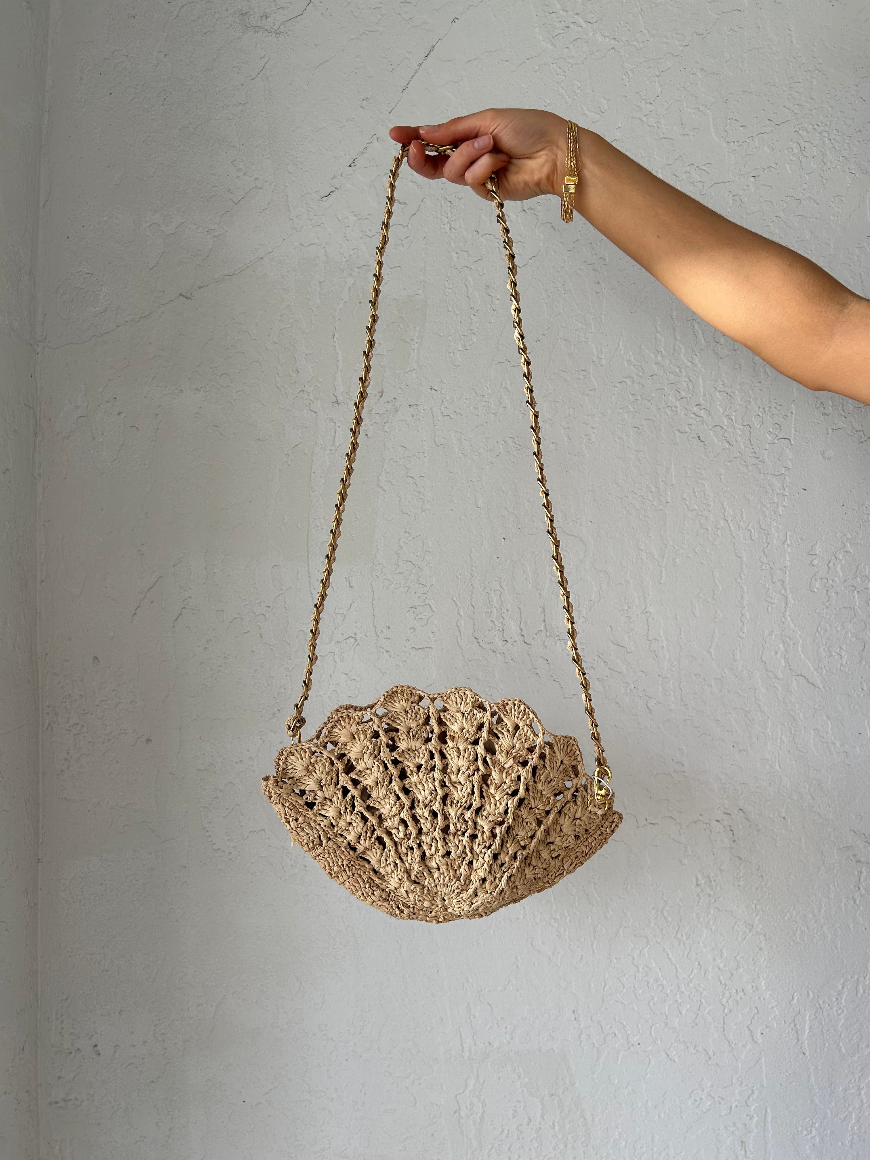 SHELLY RAFFIA BAG