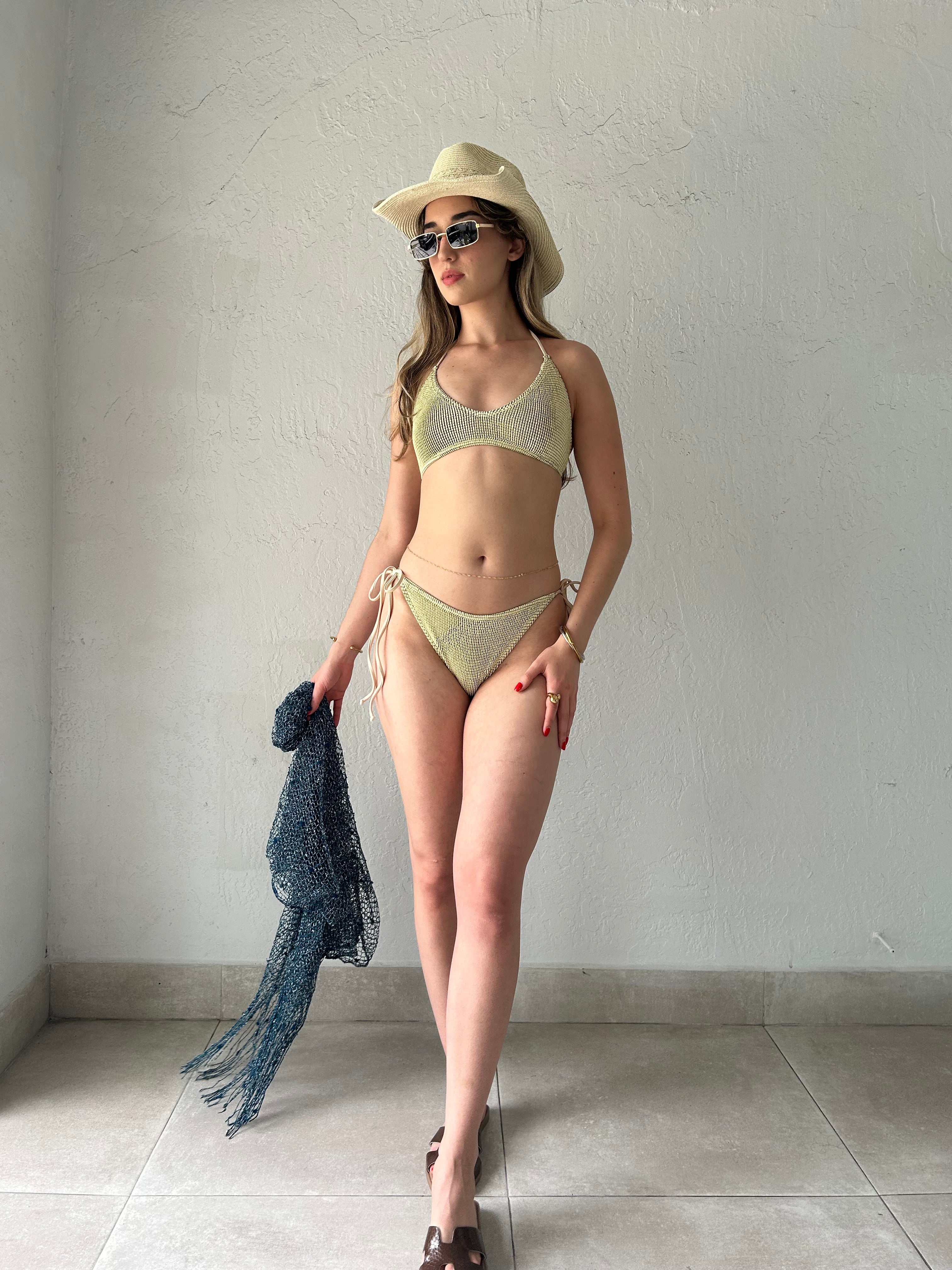 LA JOLLA ONE SIZE BIKINI SET - BUTTER