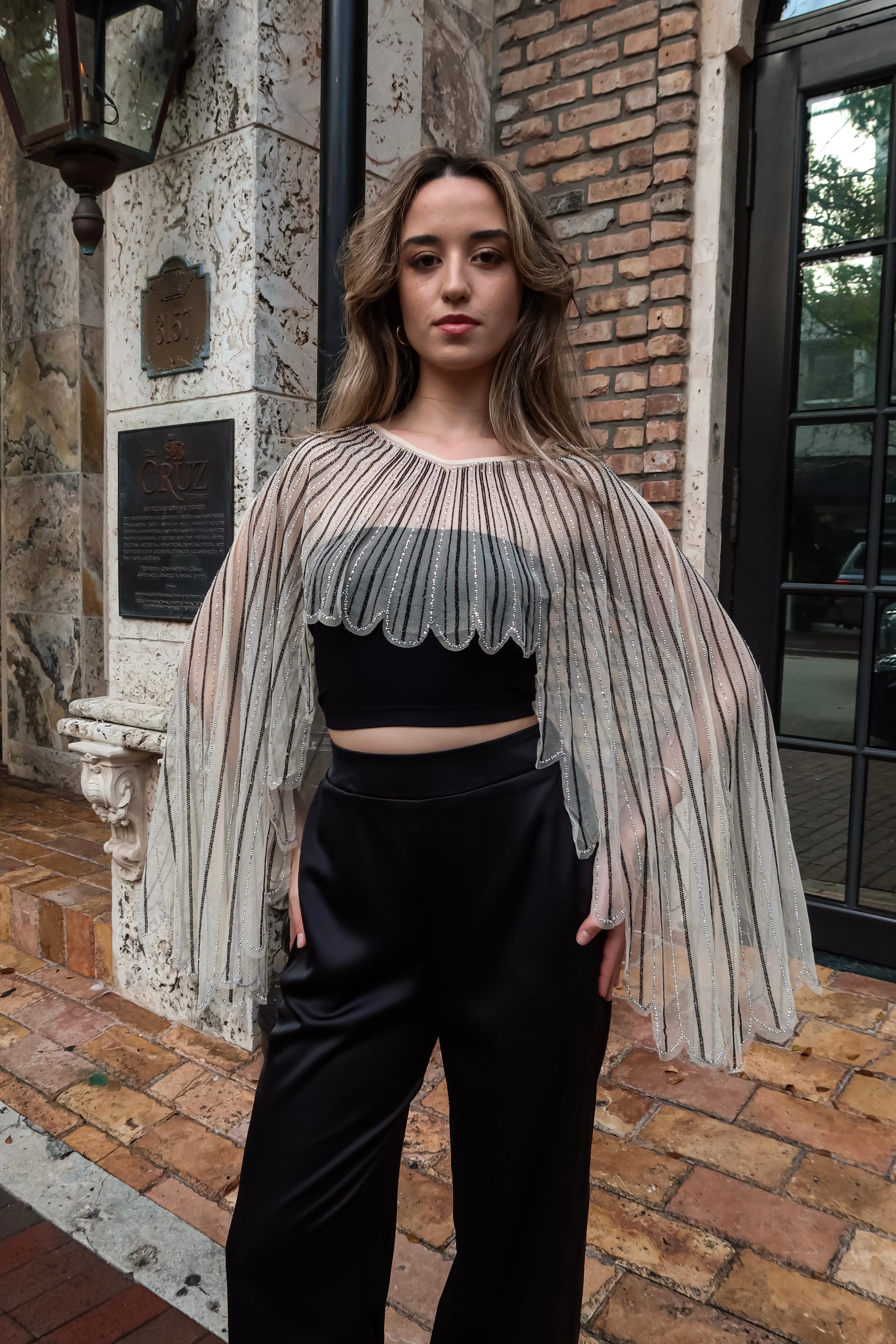 STUDIO 54 SEQUIN PONCHO