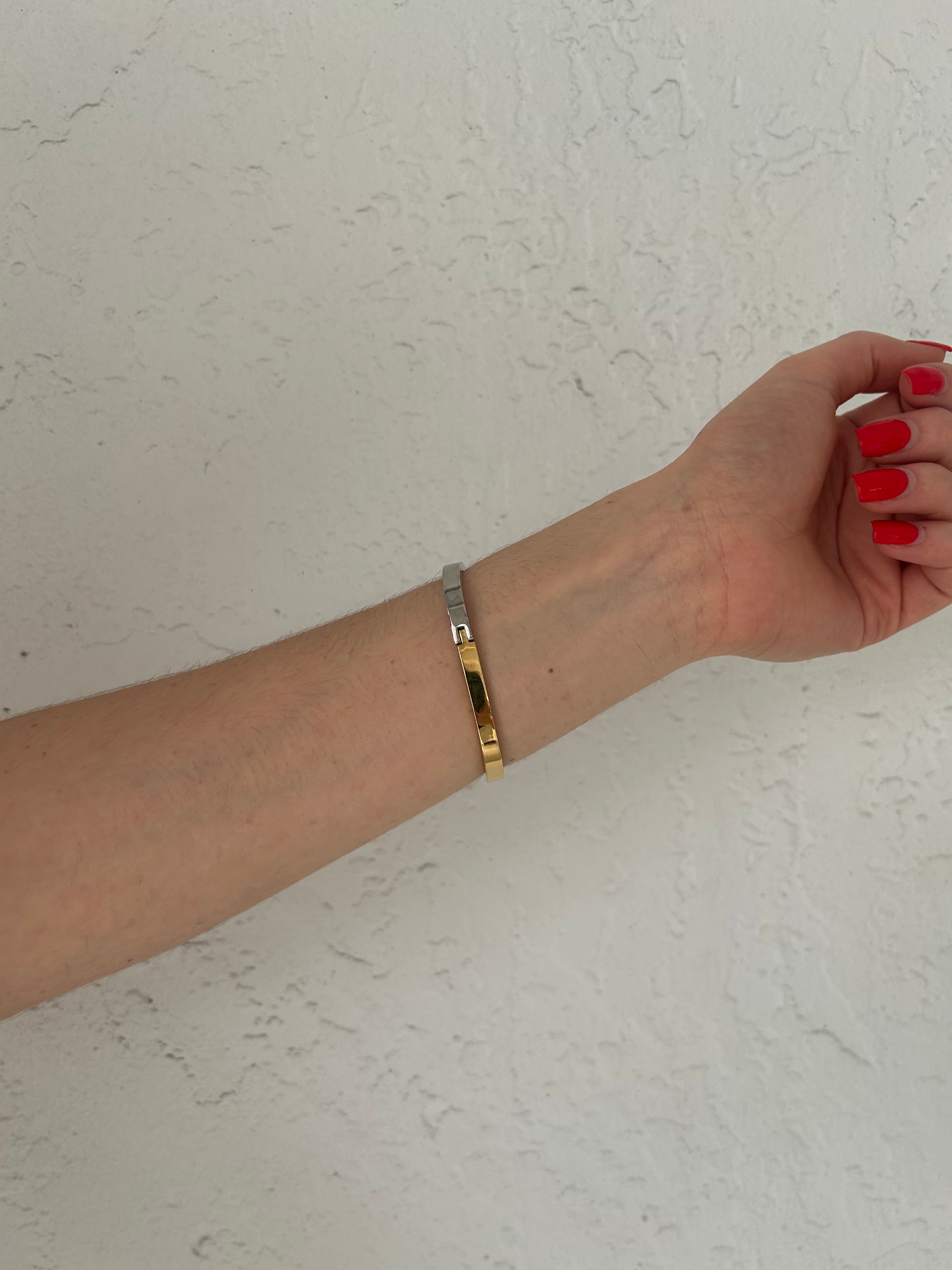 STAINLESS STEEL 2 TONE BANGLE