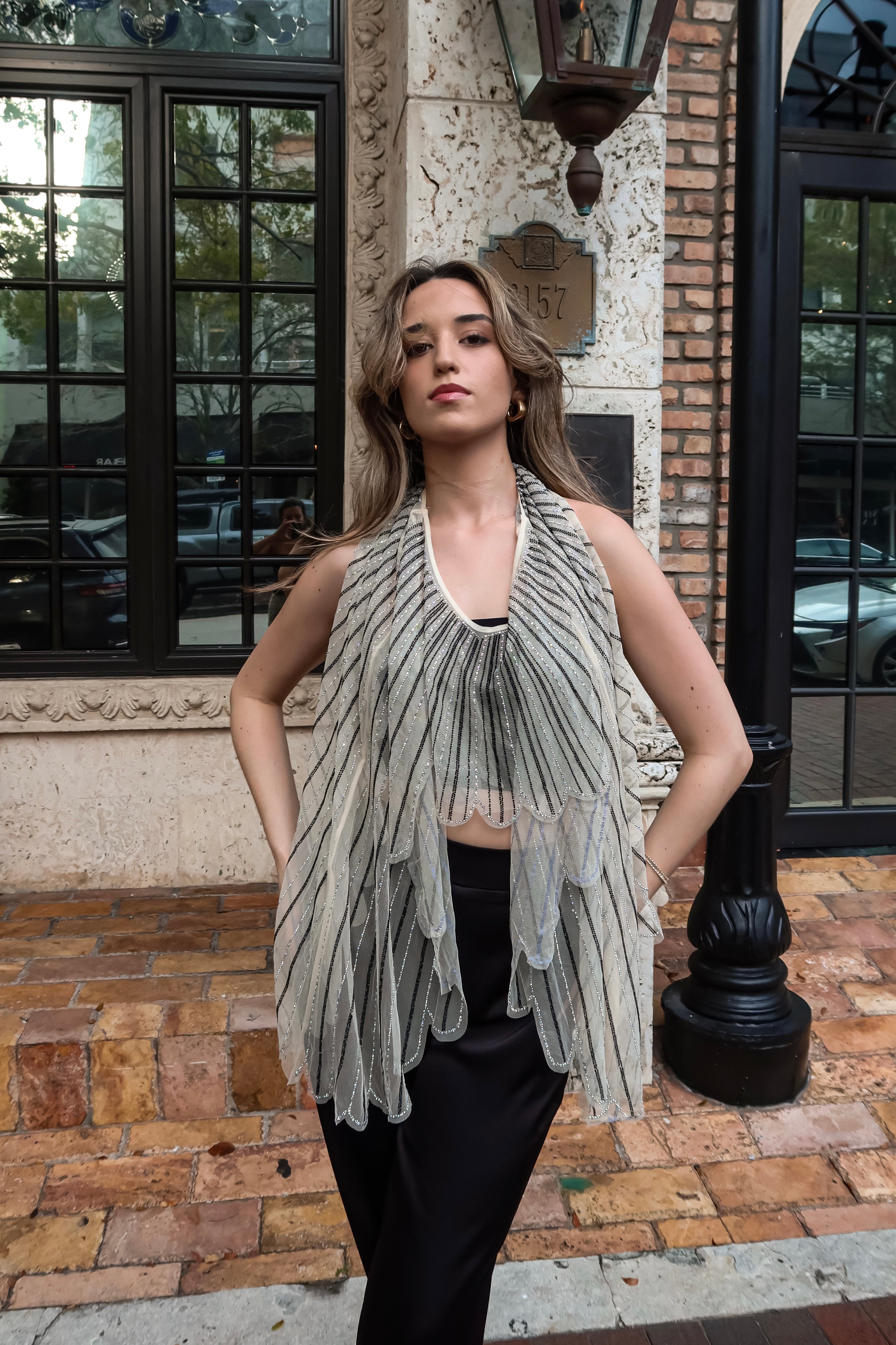 STUDIO 54 SEQUIN PONCHO