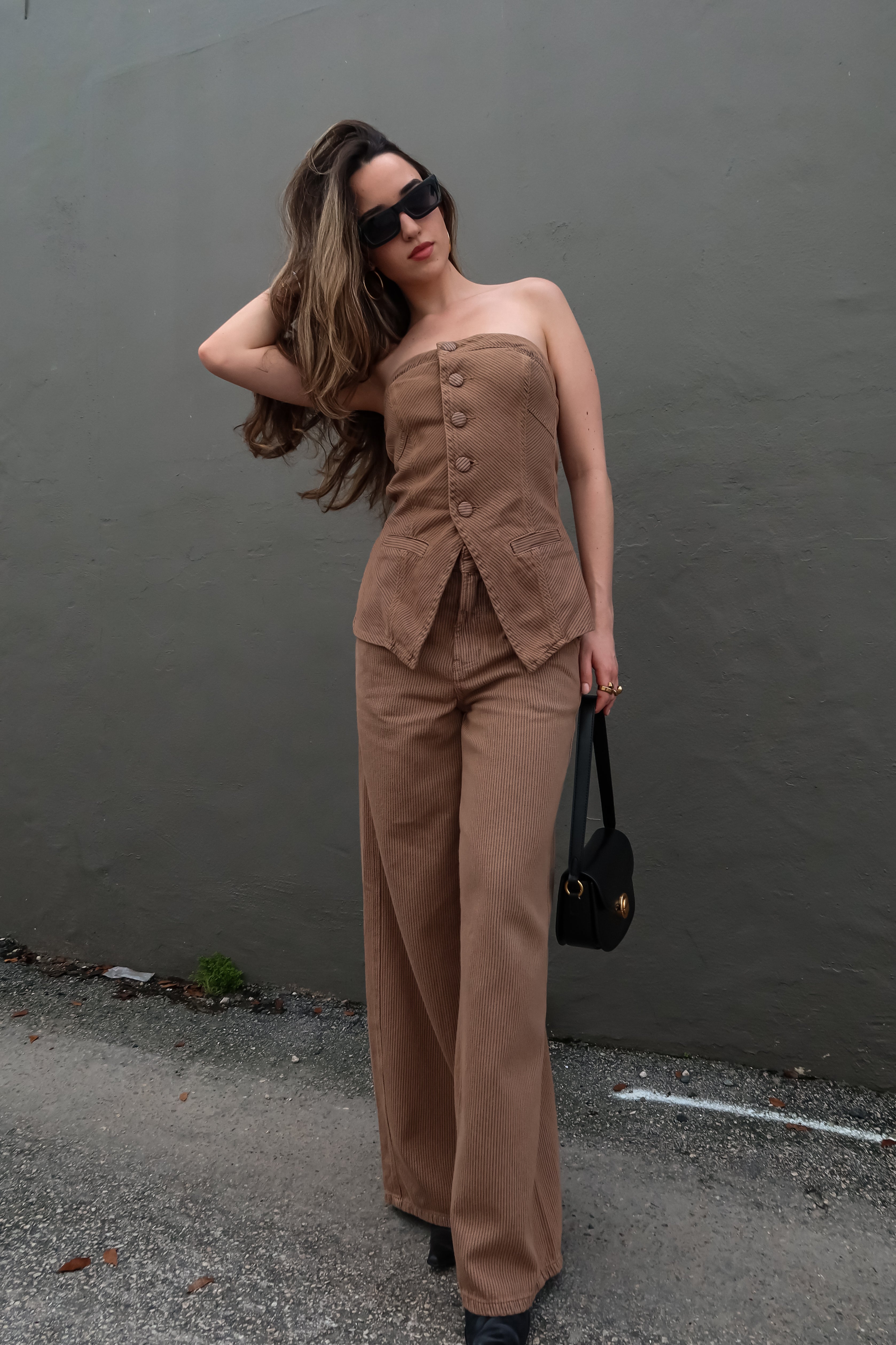 DENIM LISTRA PANT SET