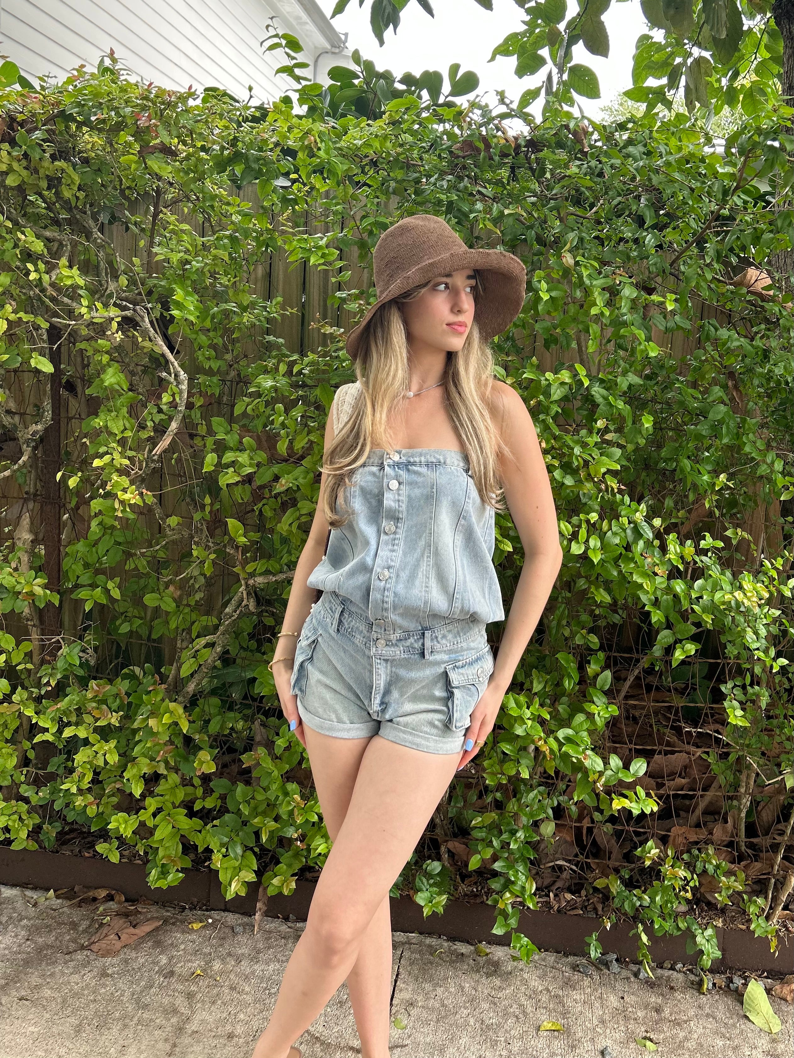 DESERT DENIM ROMPER