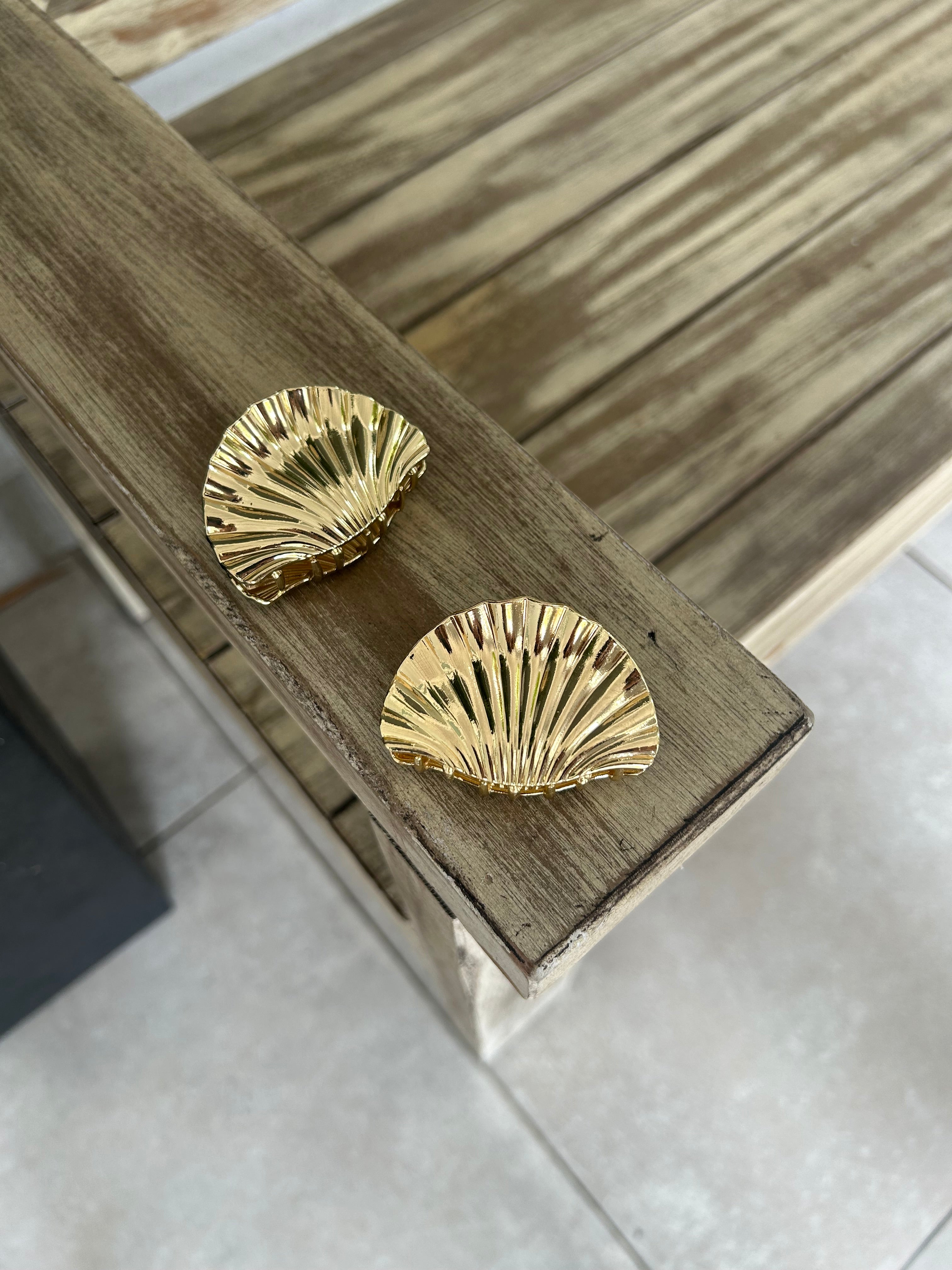 SHELL METAL HAIR CLIP