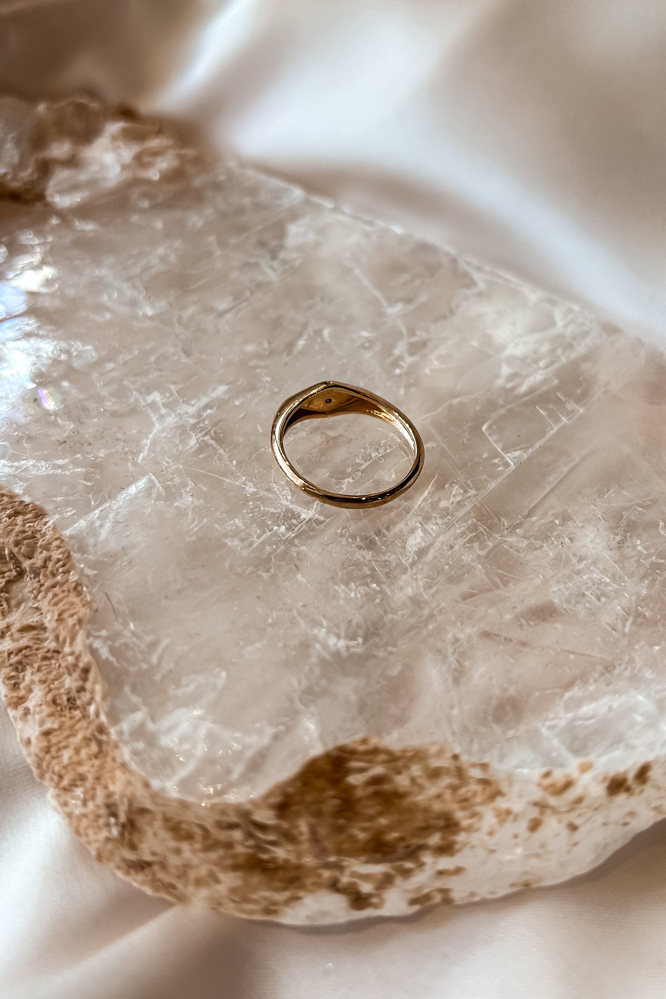 Shine bright like a star with our NORTH STAR RING. This gold plated ring features a stunning star design that will add a touch of celestial charm to any outfit. Sized for the perfect fit. Don't just wear jewelry, reach for the stars!