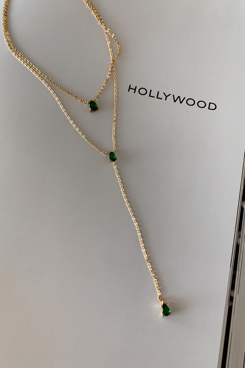 HOLLYWOOD EMERALD LARIAT DOUBLE