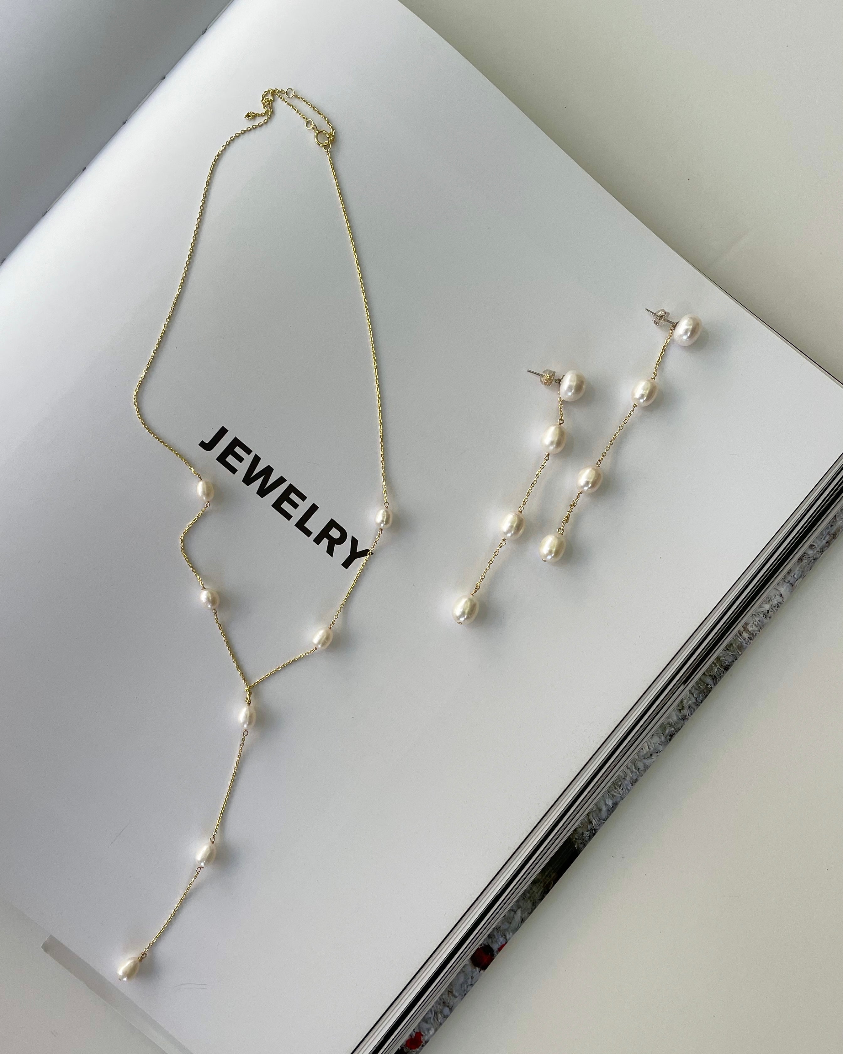 PEARL DROP LARIAT