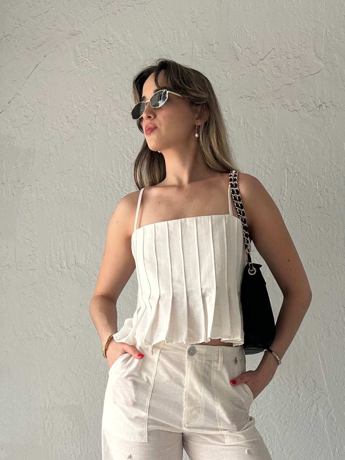 CURACAO SEASHELL LINEN PANT