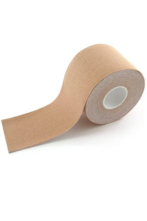 Get creative with BODY TAPE - the answer to all your backless, strapless, and low cut outfit needs! This 2" wide tape is waterproof, sweat-proof, and anti-shedding, ensuring a secure hold for all-day wear. And with 12+ ways to use it, you'll never run out of options. Don't forget the added bonus of comfy cotton, polyester nipple covers and silicone adhesive.