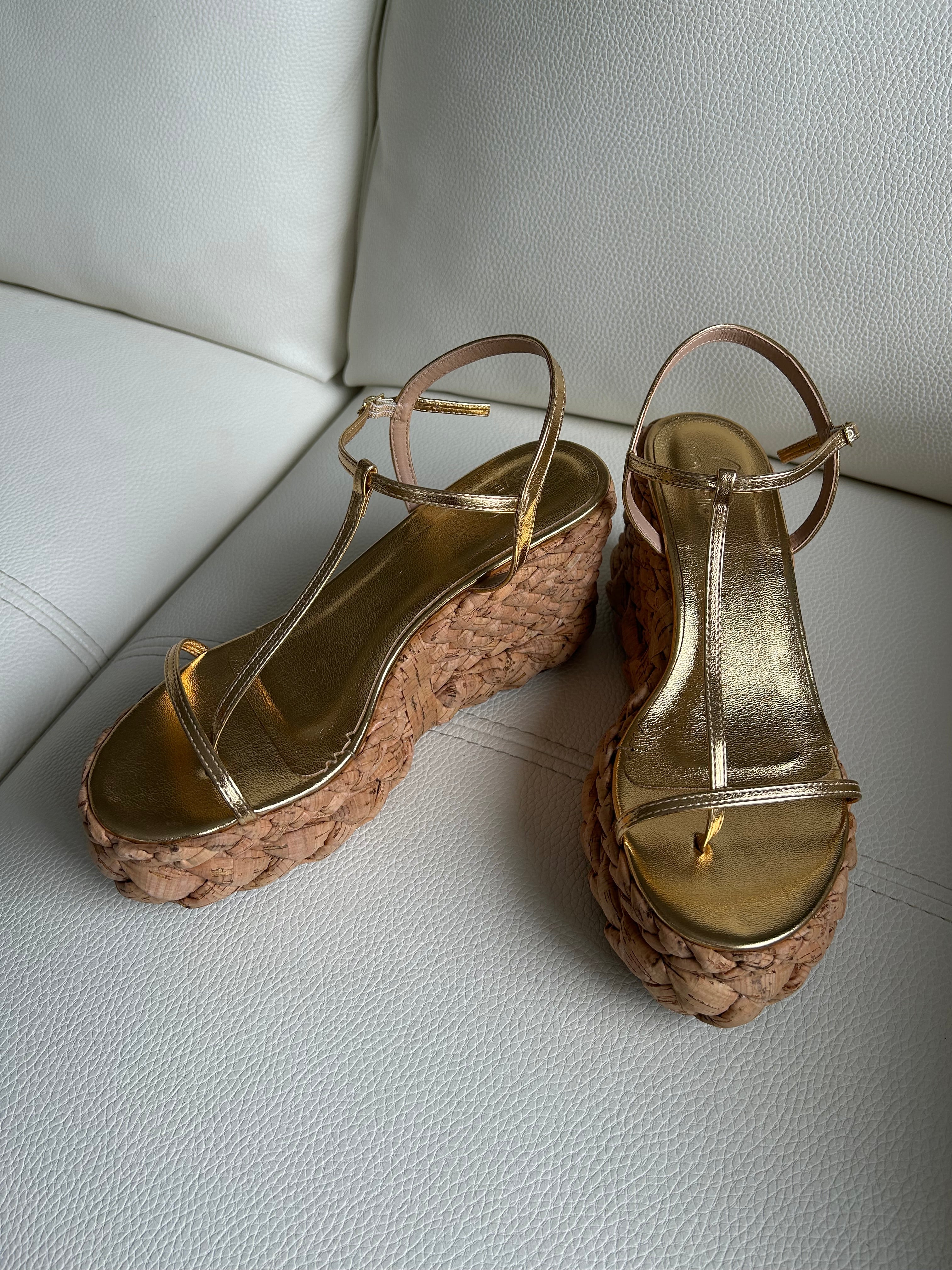 ZOE GOLD WEDGE