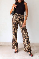 Unleash your wild side with our PROWL JEANS. These cheetah denim jeans feature a flattering wide leg and high waist for a fierce look. With a button zipper closure, front pockets, and belt loops, these jeans are both stylish and functional. Take a walk on the wild side!