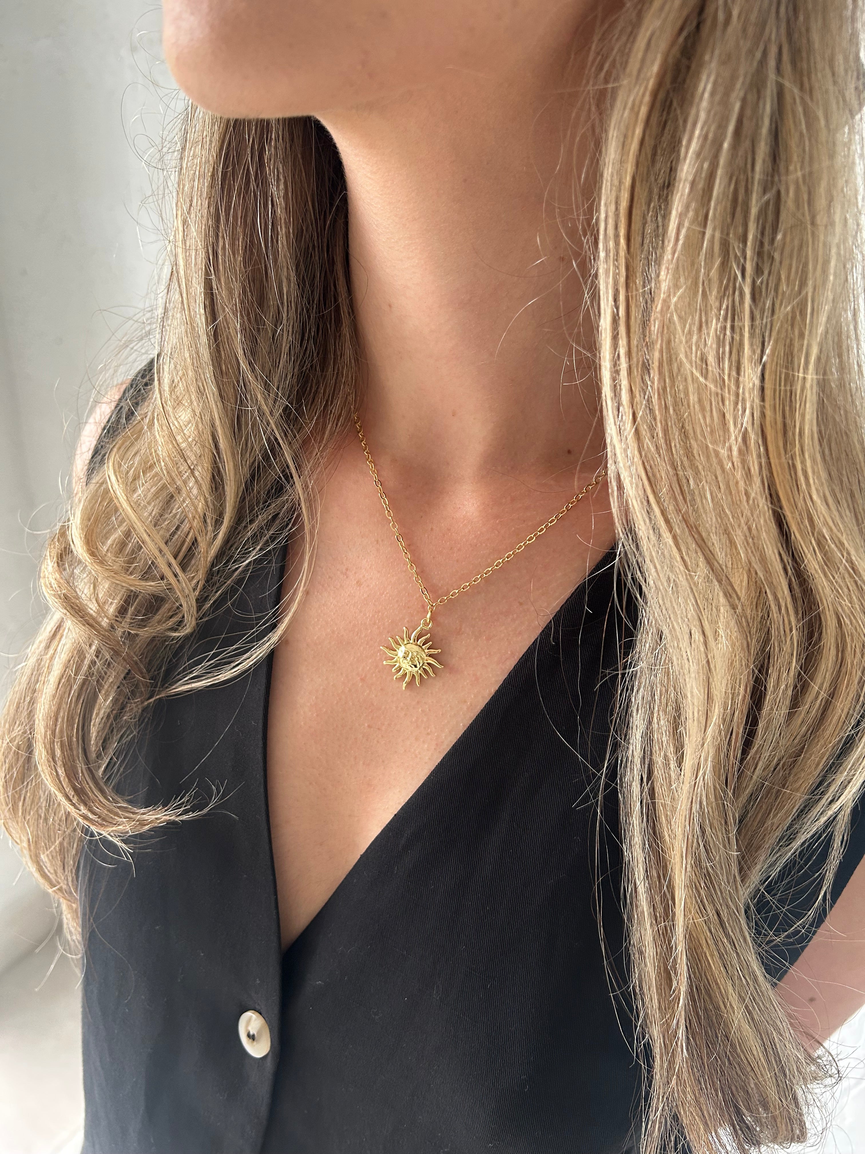 SUN CHARM NECKLACE