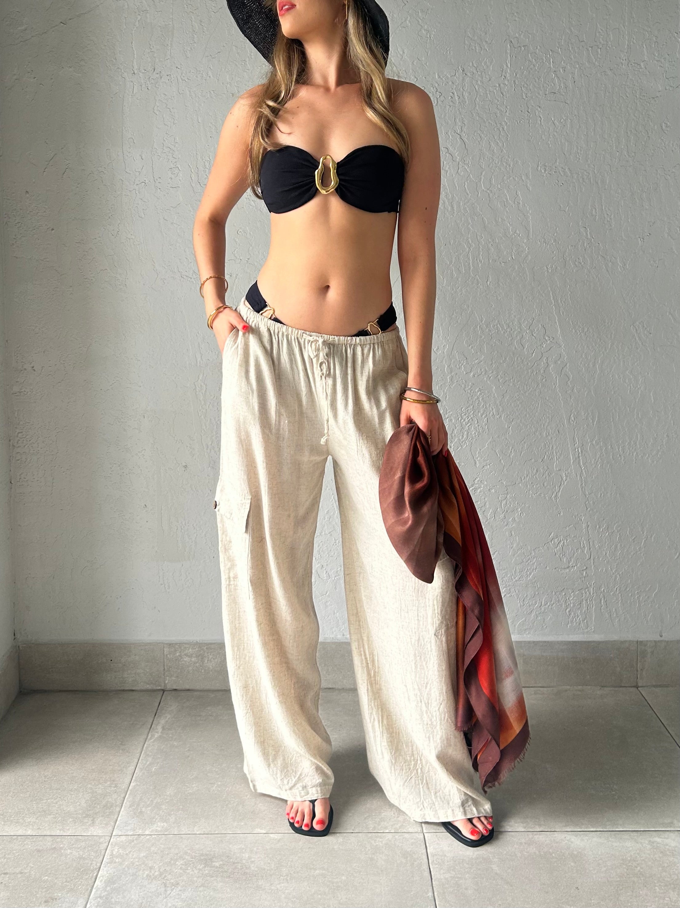 TIL MORNING LINEN CARGO PANT
