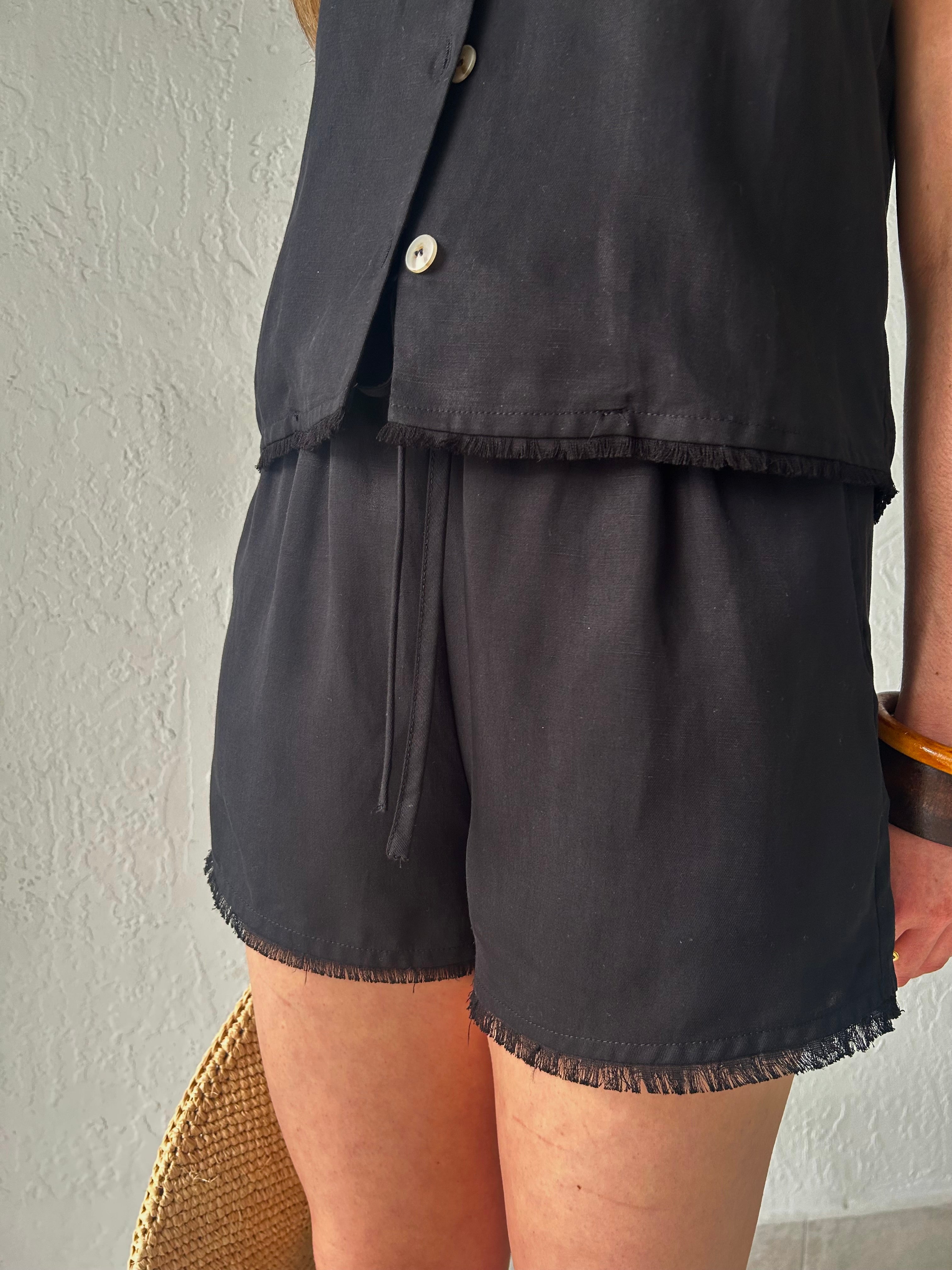 SEE YOU AGAIN TENCEL SHORT SET