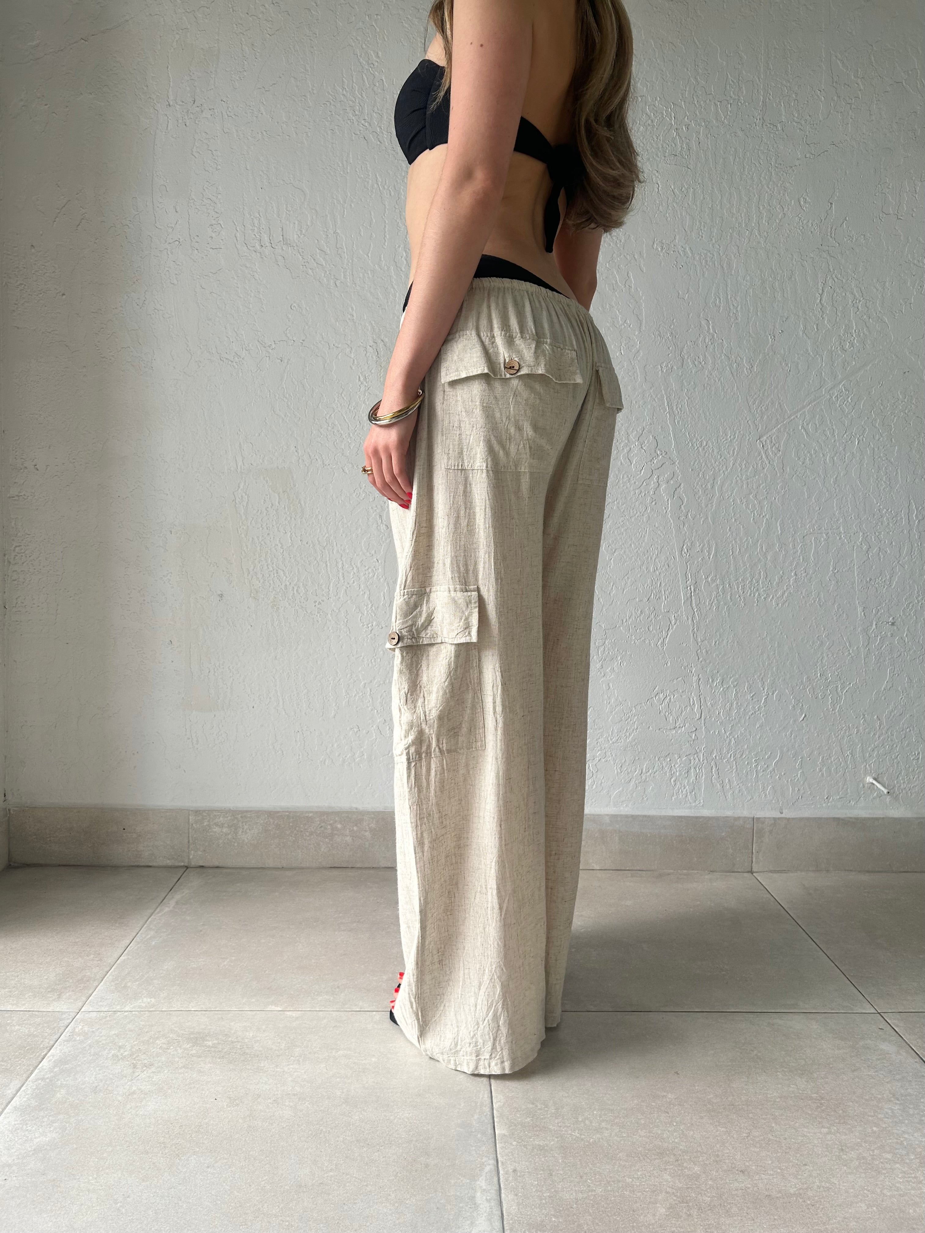 TIL MORNING LINEN CARGO PANT