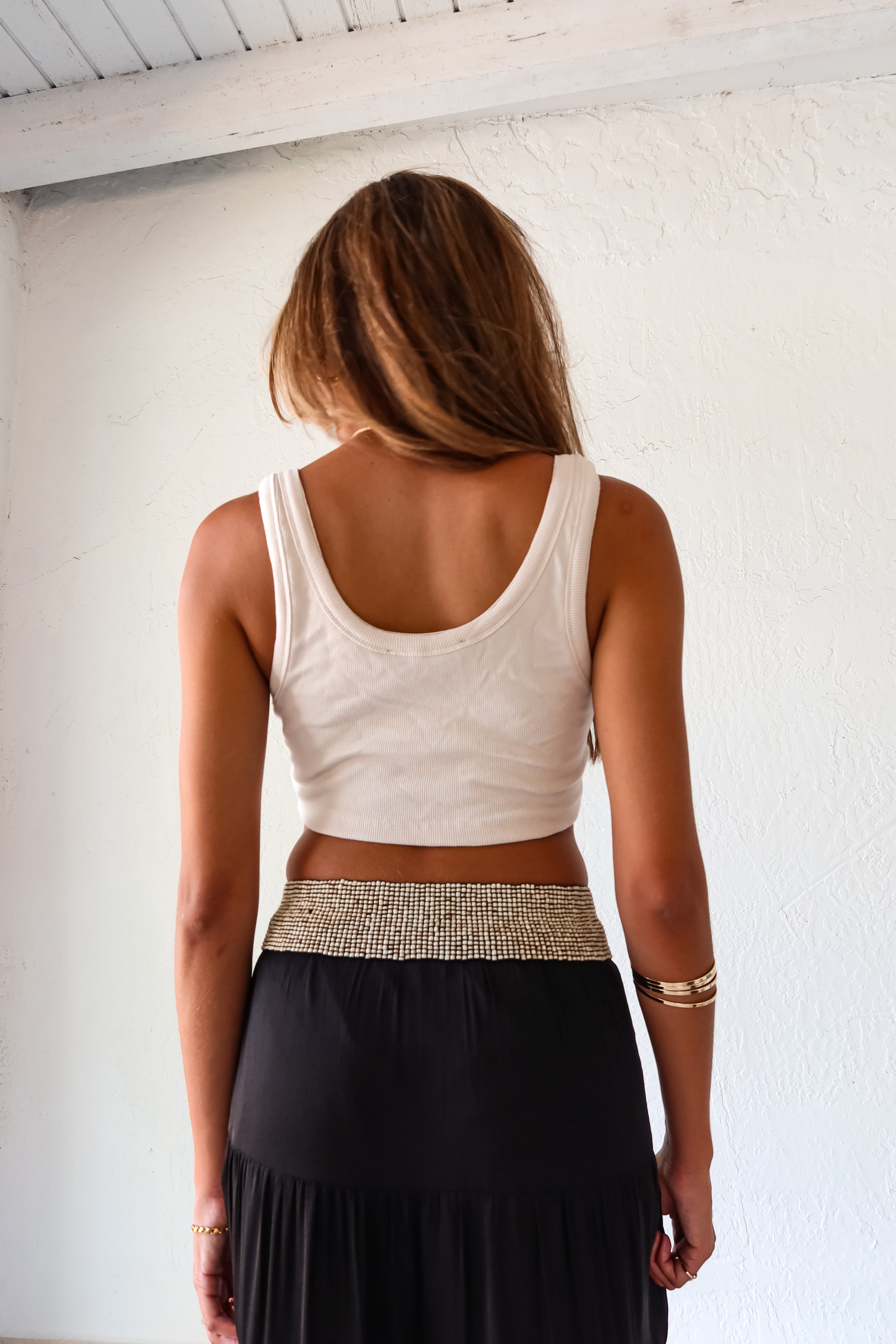 OZ BEADED BELT-SAND