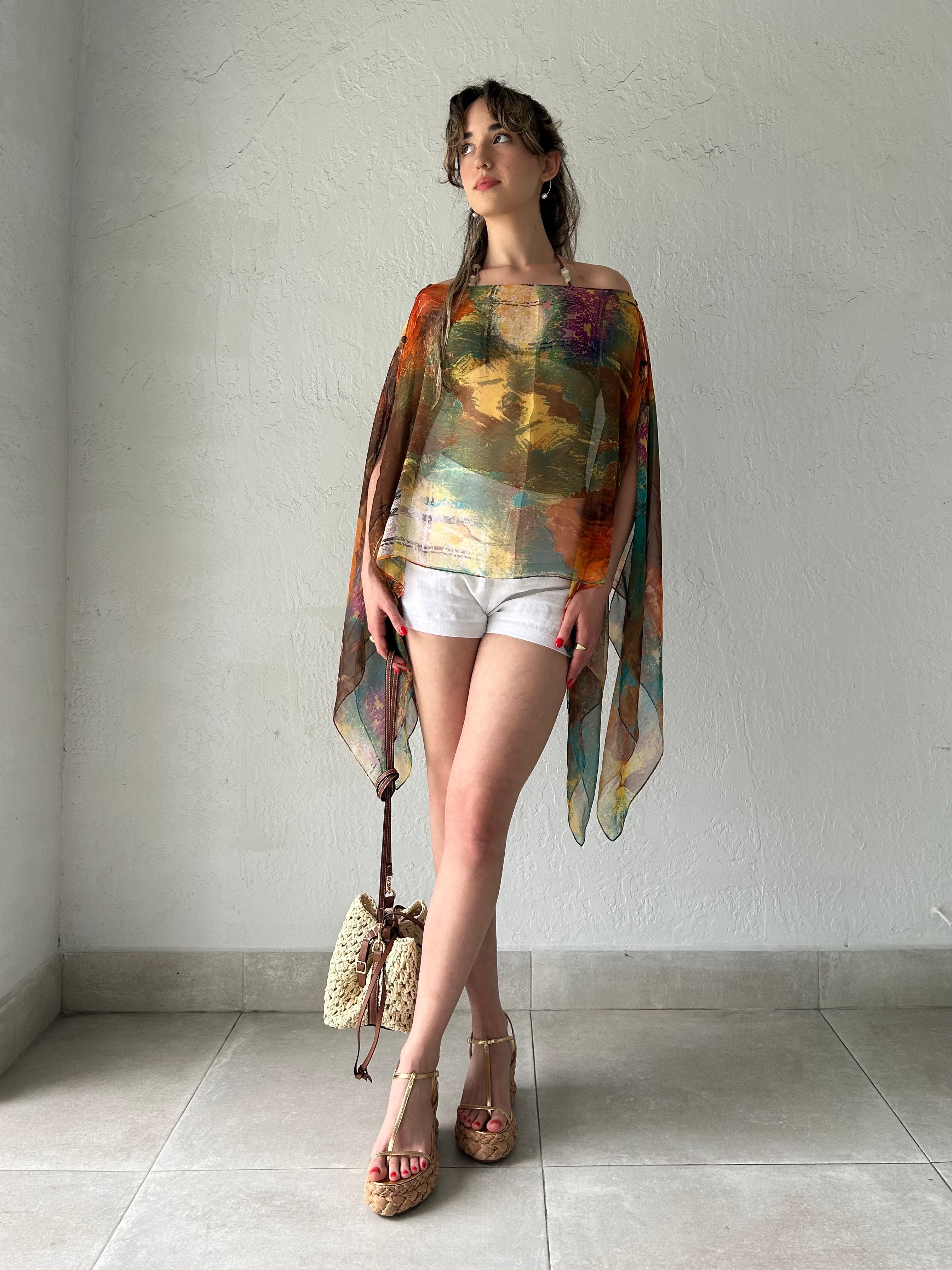 9-WAY CHIFFON PONCHO