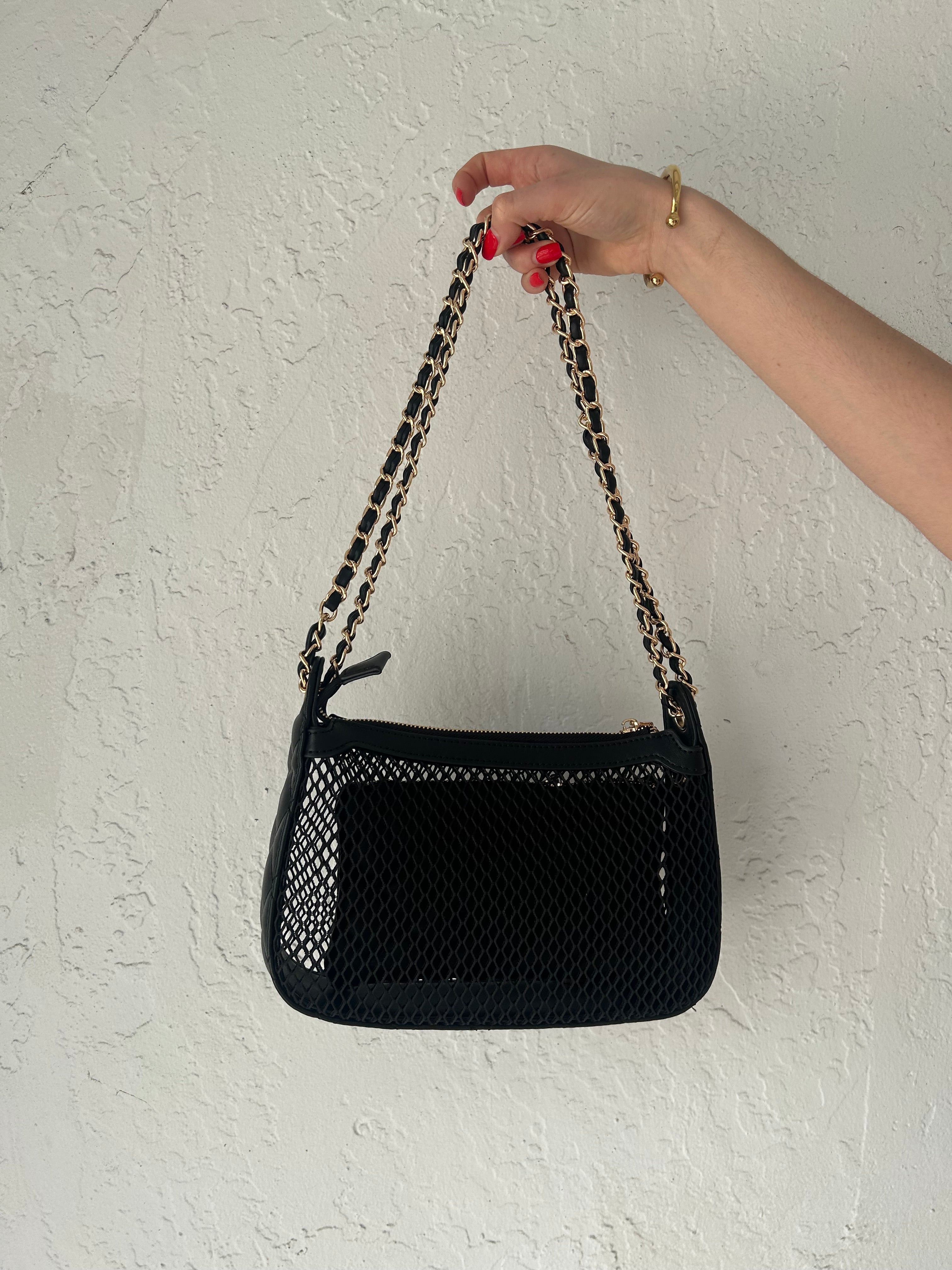 MESH CROSSBODY BAG