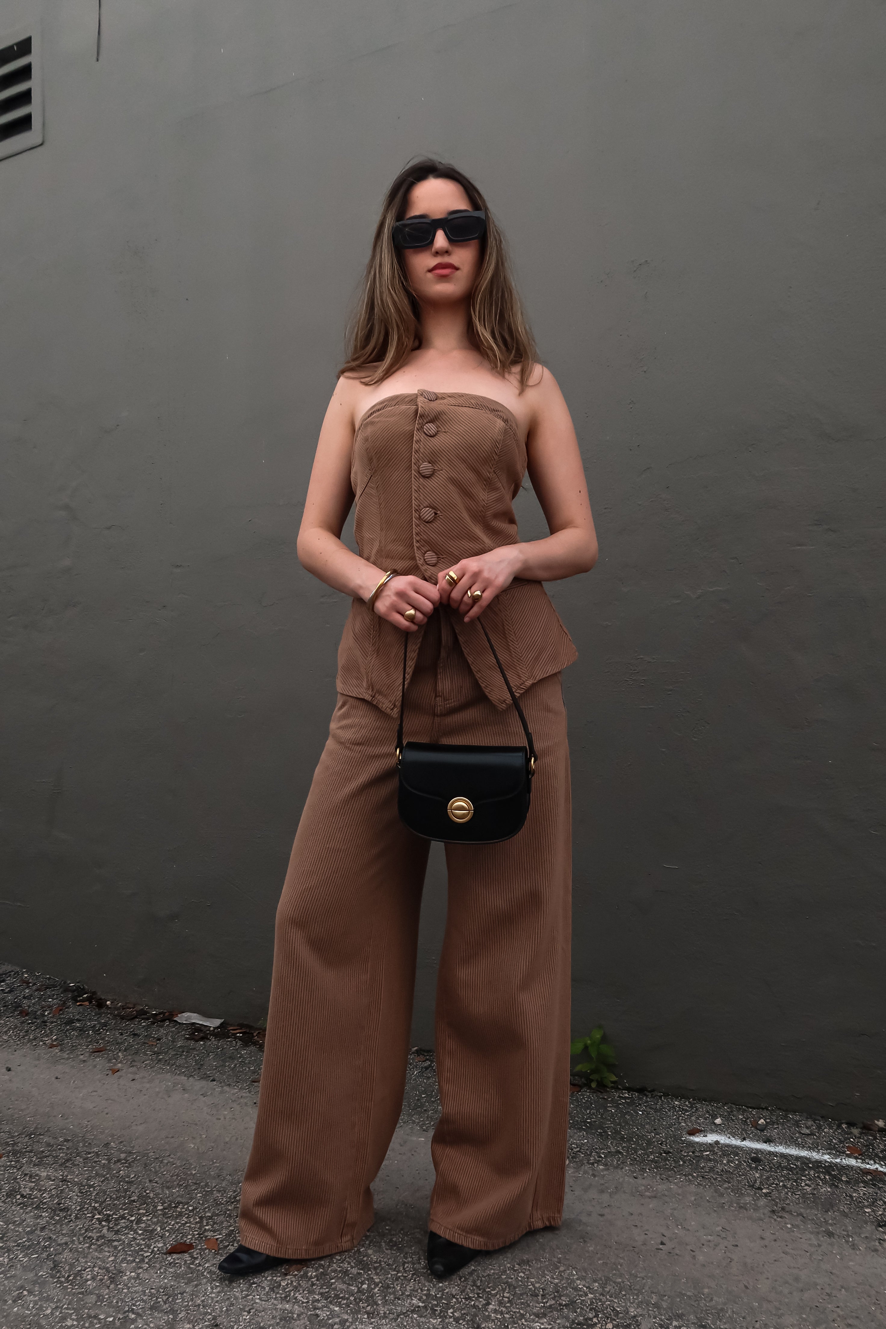 DENIM LISTRA PANT SET