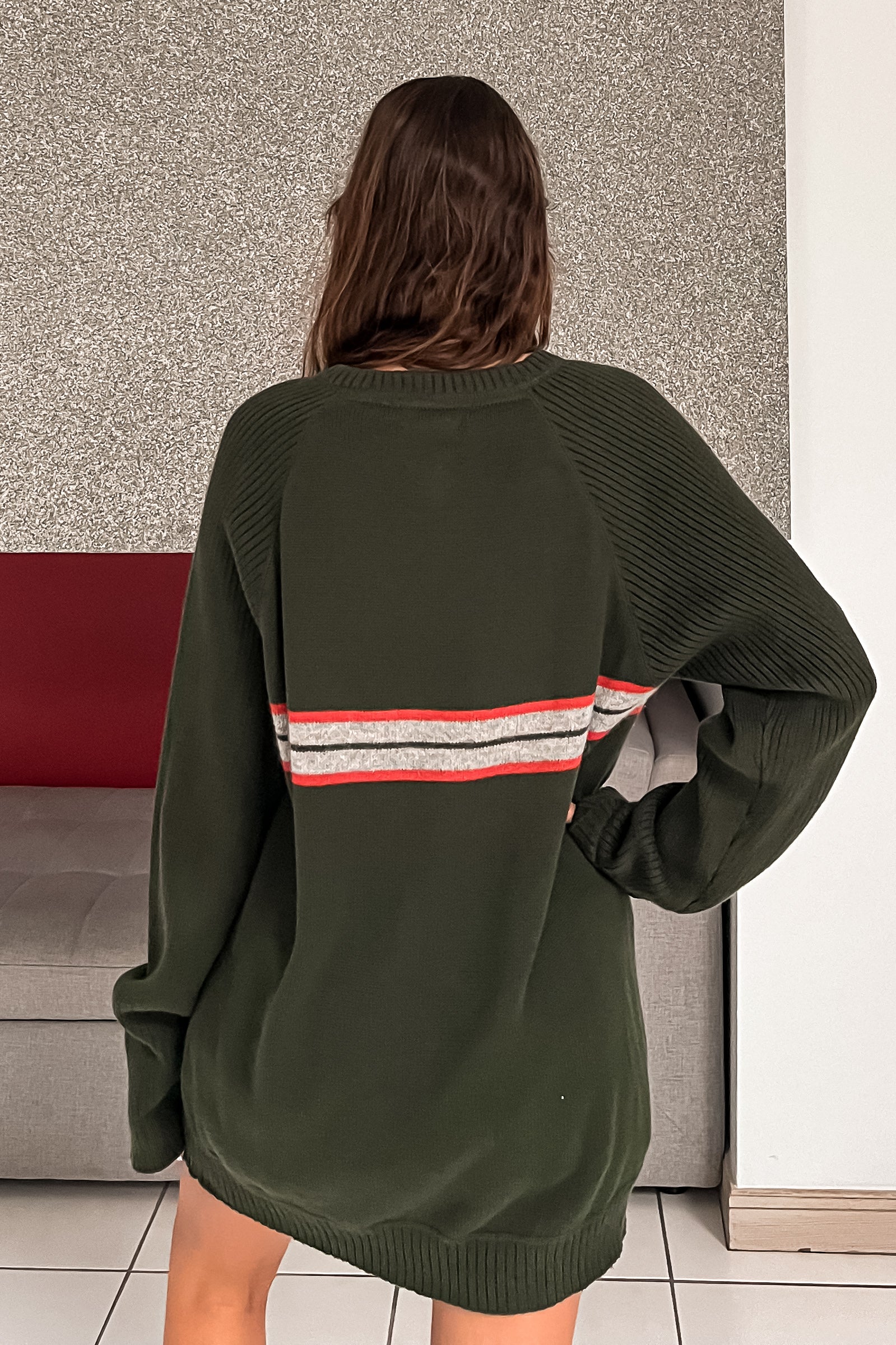 Introducing the CANES CLASSROOM VINTAGE SWEATER! This Tommy Hilfiger 90's V neck sweater features a comfortable stretchy fabric for a good oversize fit. Made with 100% cotton, and the Hilfiger label intact, this vintage piece fits sizes S-L. Stay warm this semester, Miami AC's are very cold!