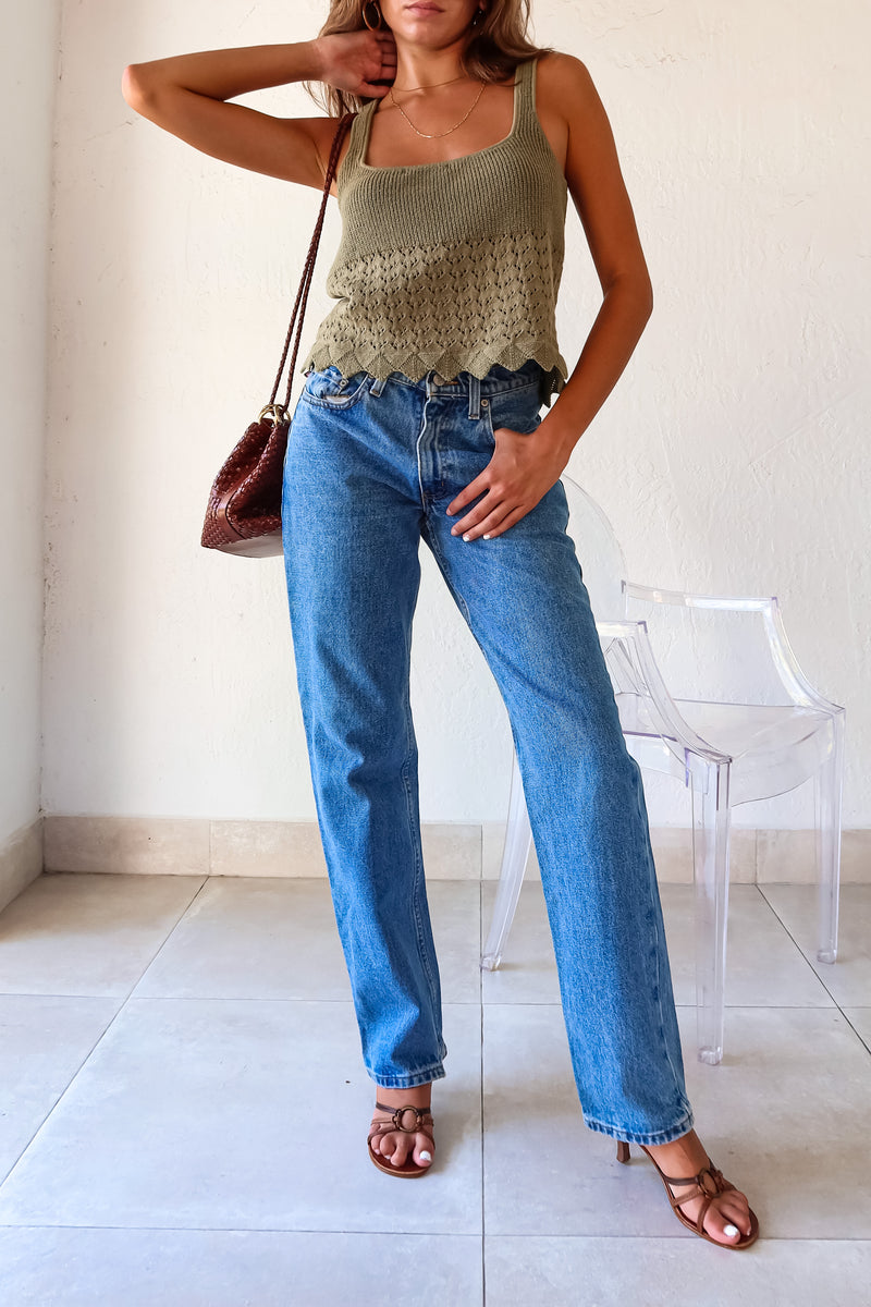 TAKE A STROLL KNIT TOP