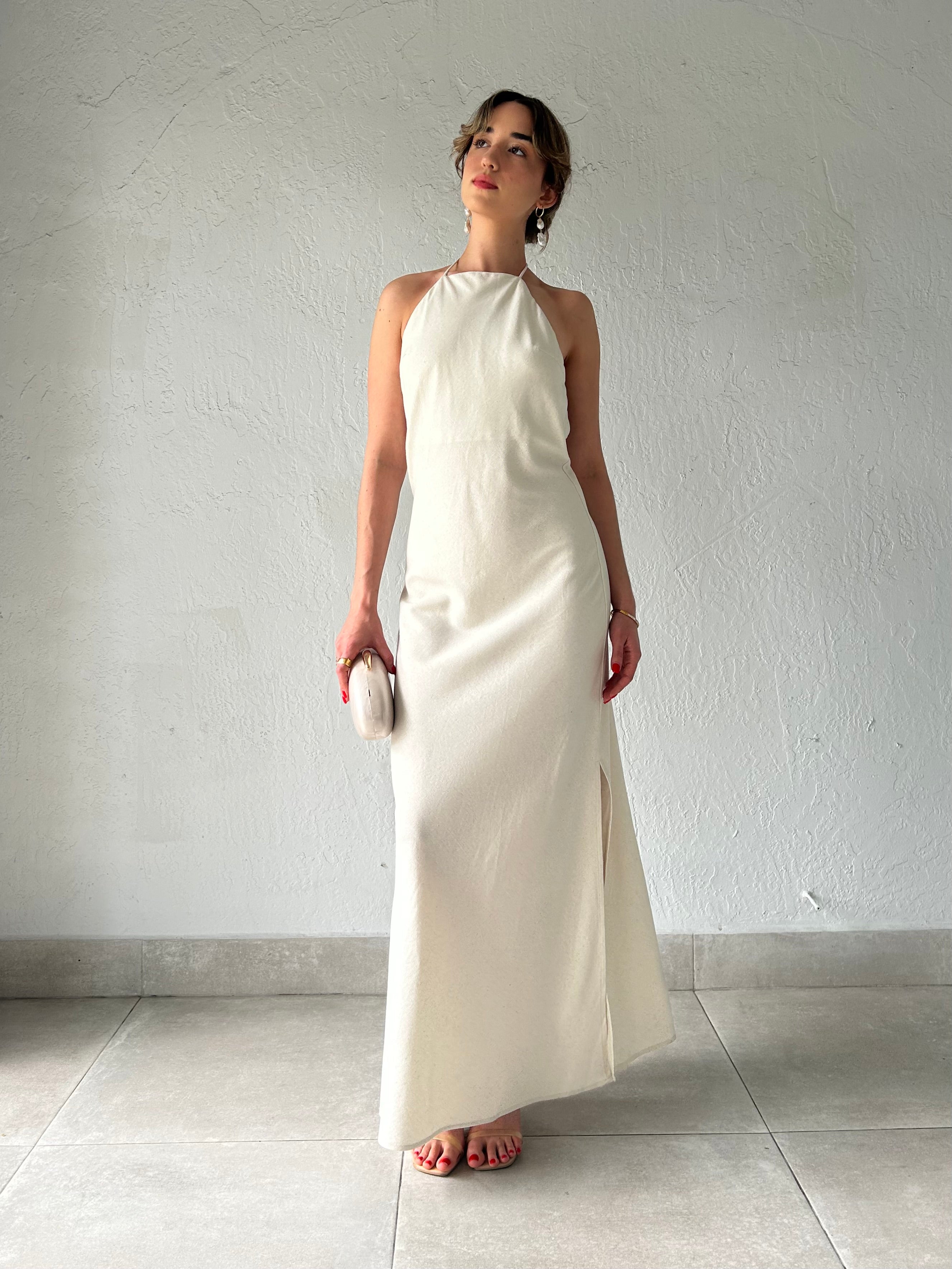 SUN + WATER LINEN MAXI DRESS