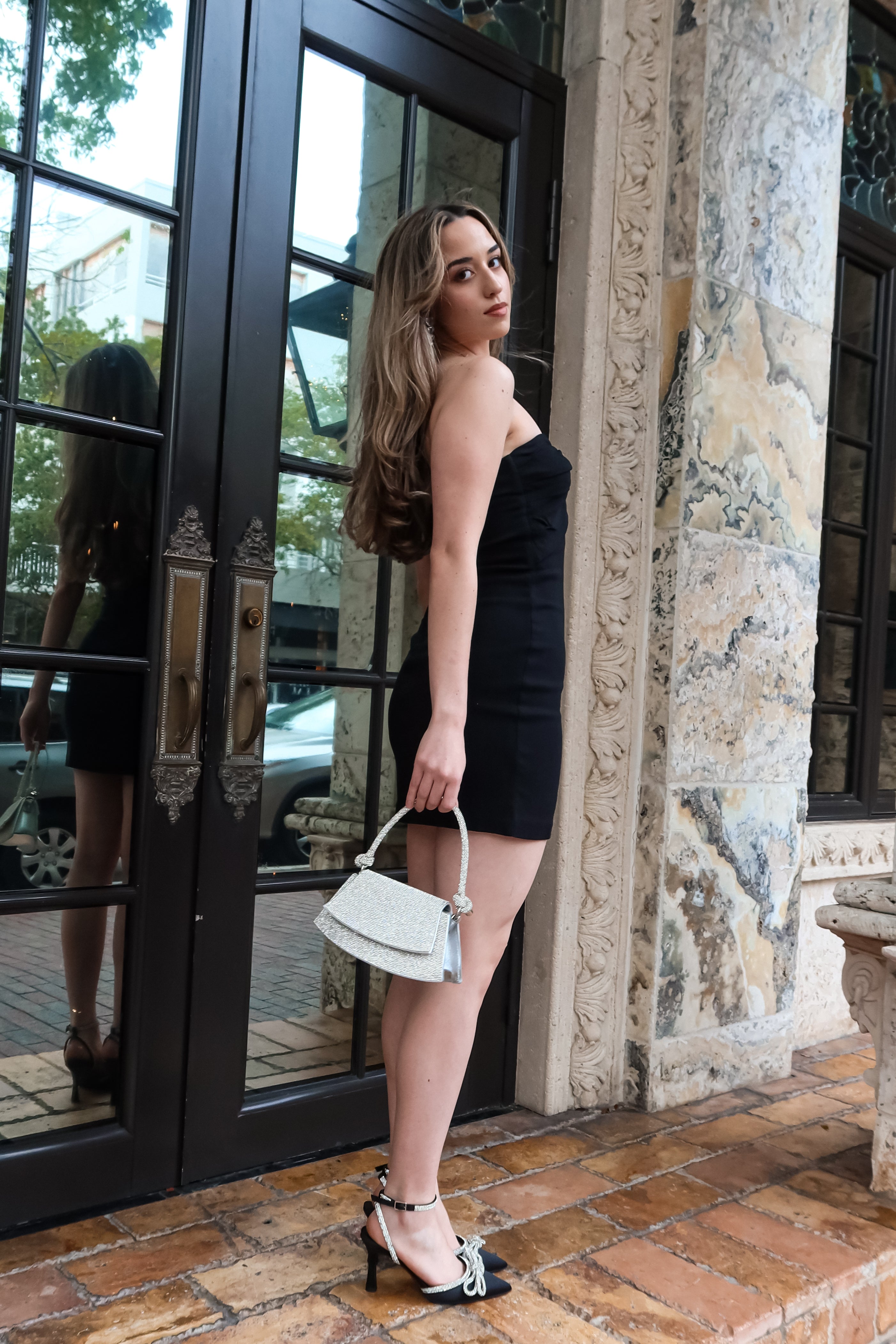 FOREVER YOURS MINI DRESS BLACK