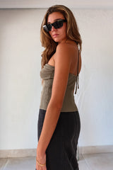 ECLIPSE KNIT TOP-OLIVE