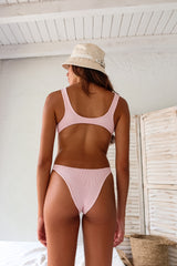 ONE SIZE CUTOUT ONE PIECE - BABY PINK