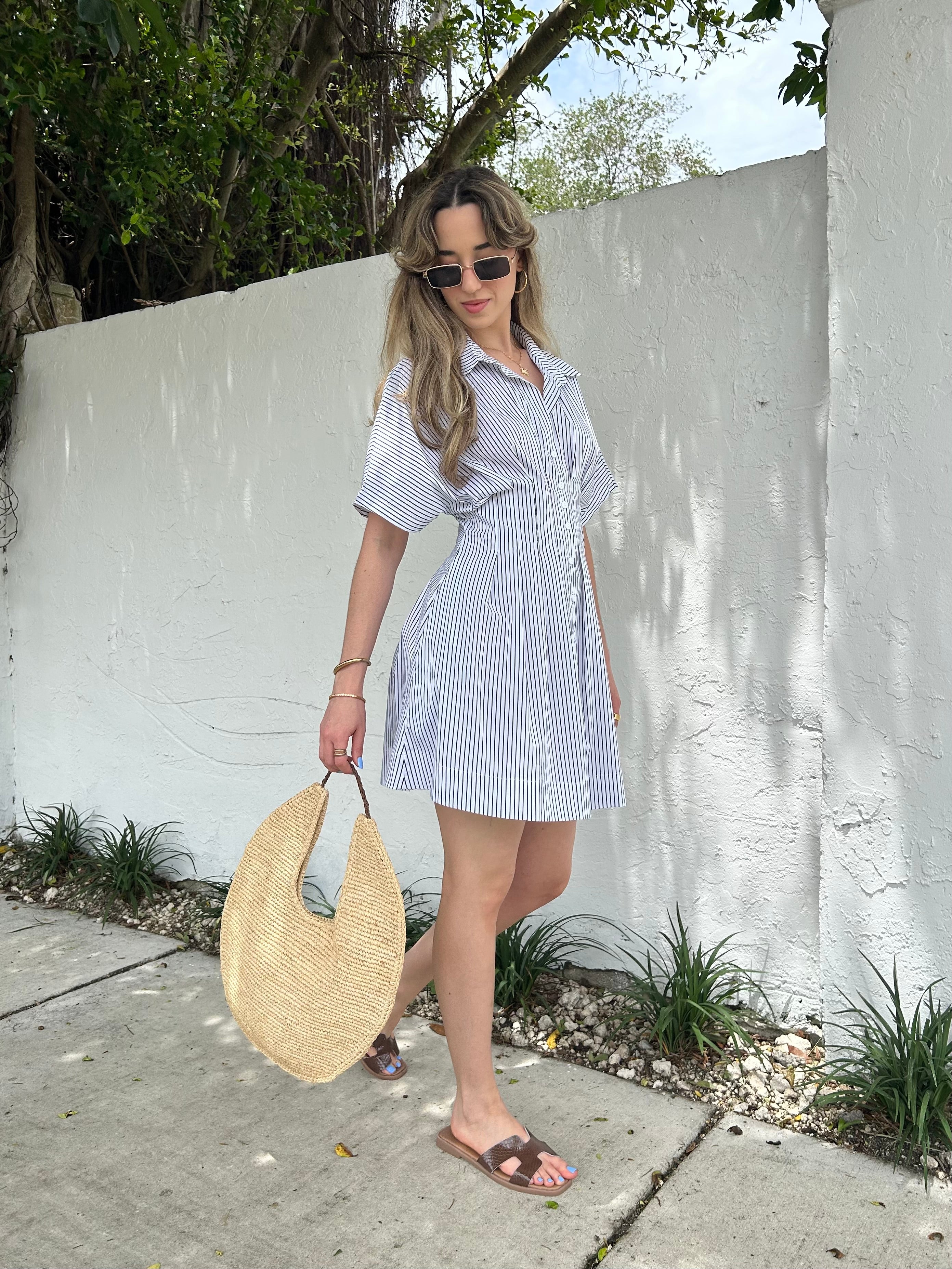 PERFECT BRUNCH BUTTON DOWN DRESS