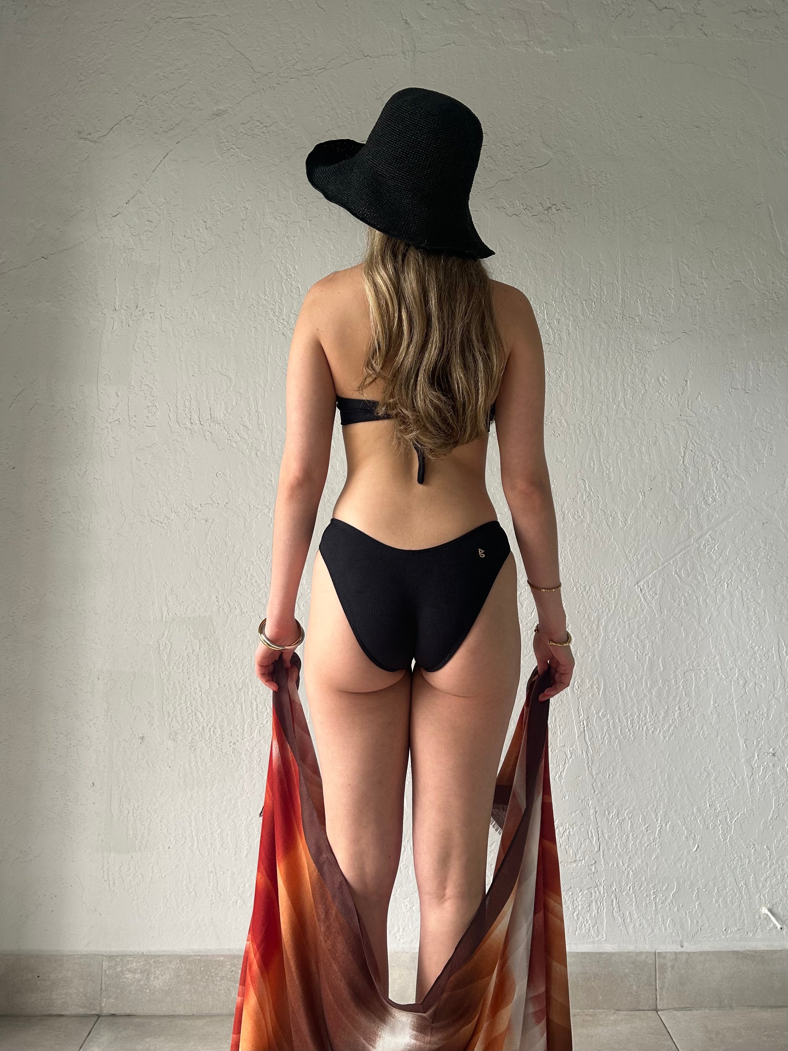 LUXE LEAF BANDEAU BIKINI SET