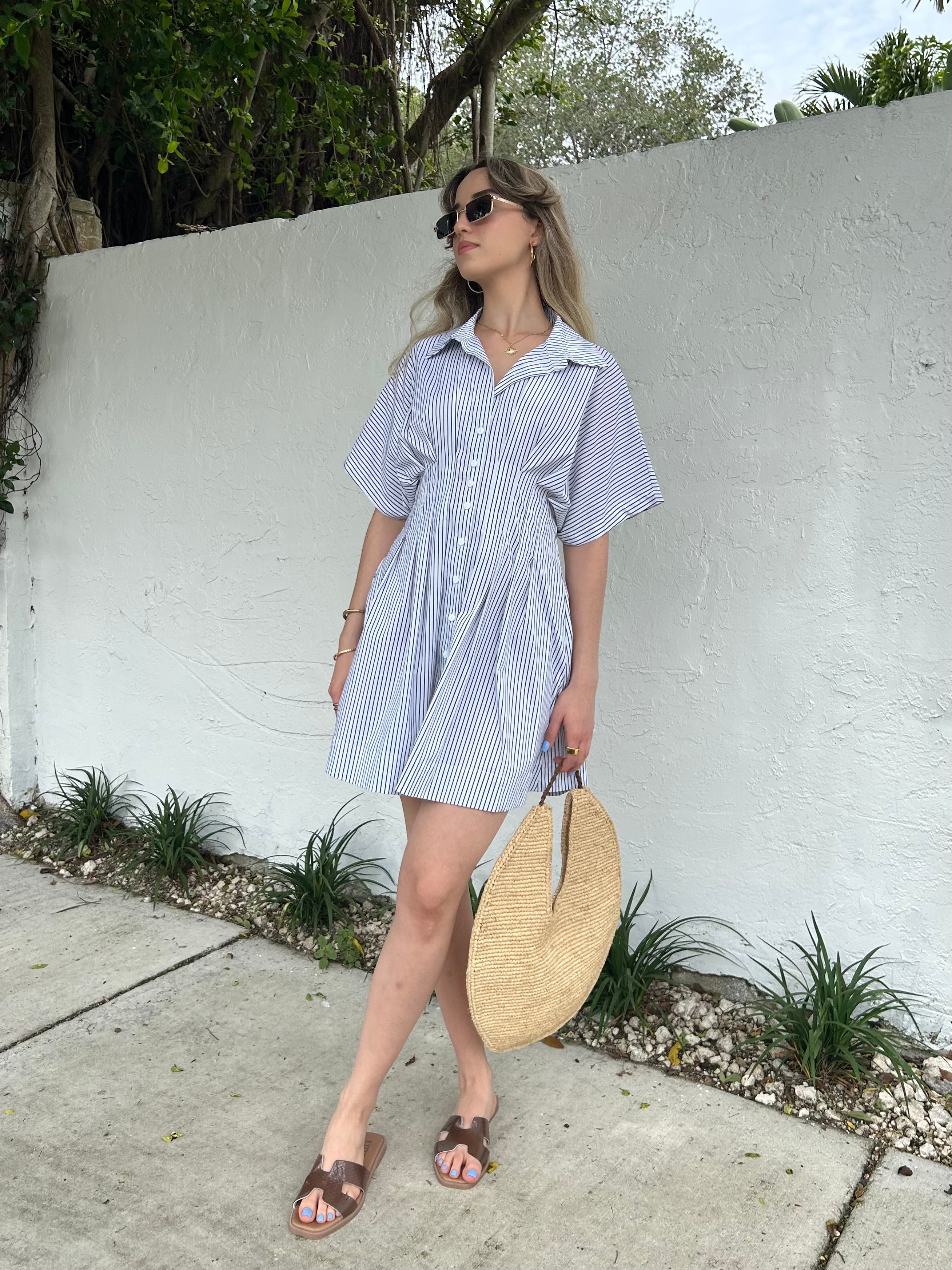 PERFECT BRUNCH BUTTON DOWN DRESS