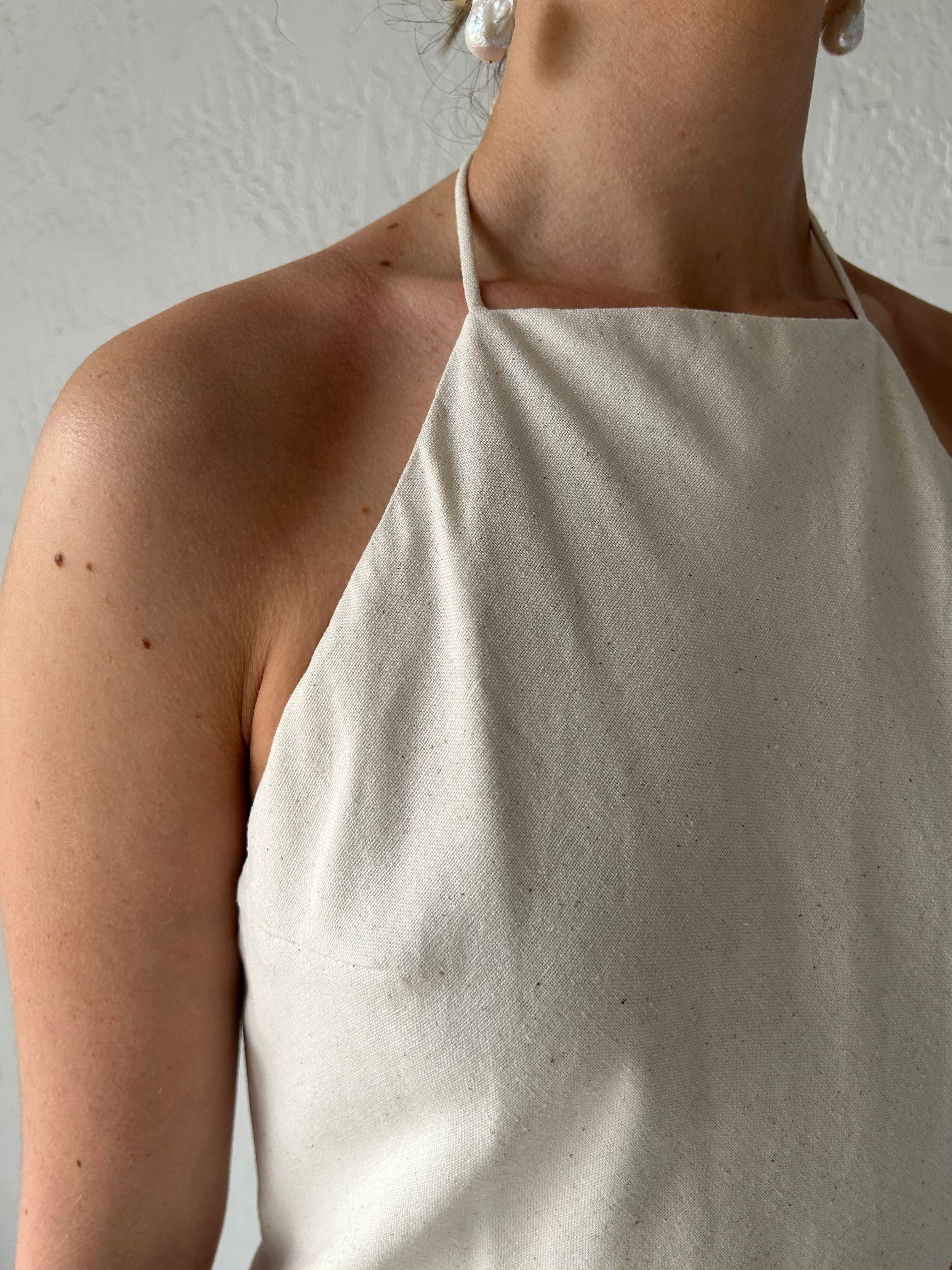 SUN + WATER LINEN MAXI DRESS
