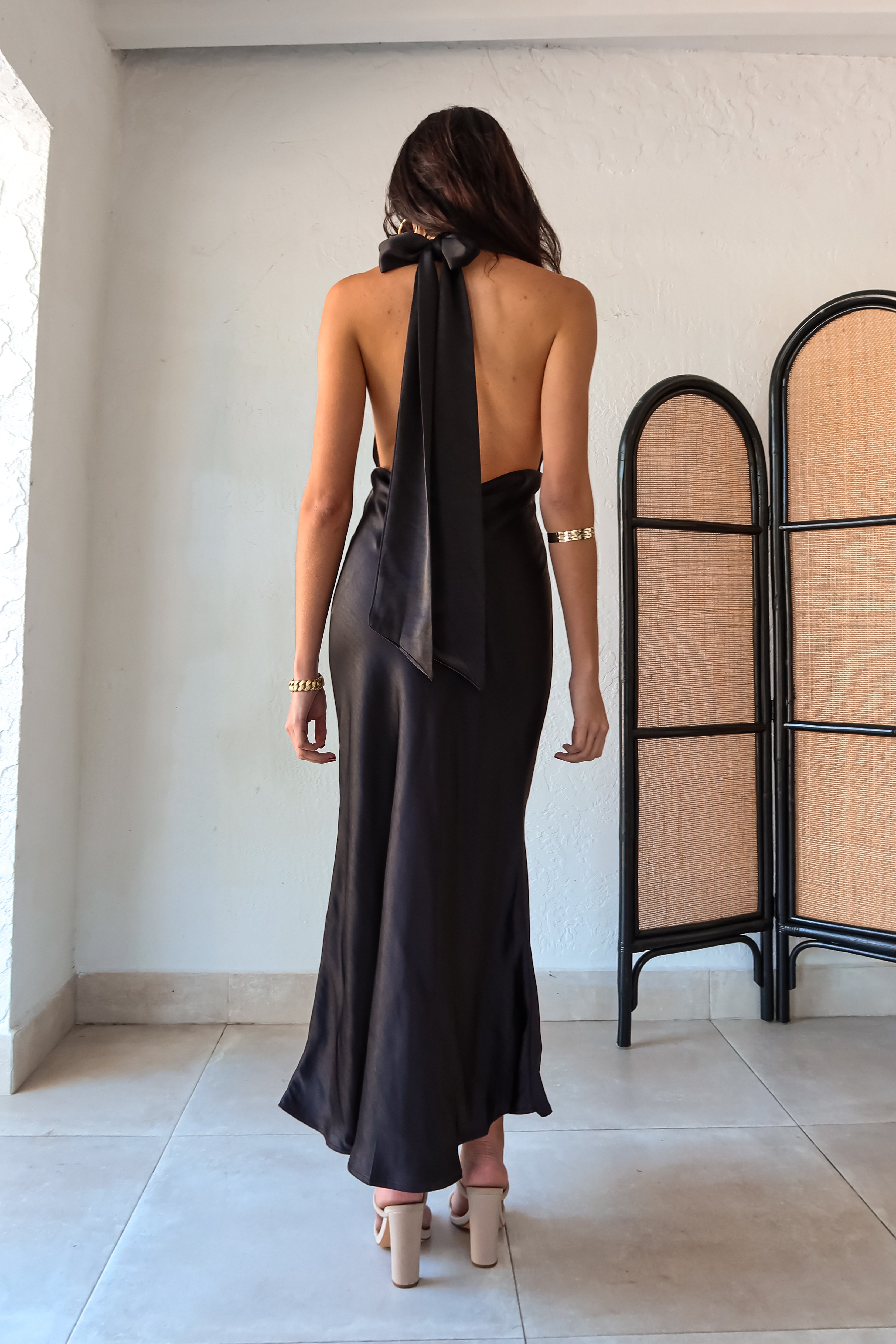 IT’S FATE SATIN MAXI DRESS